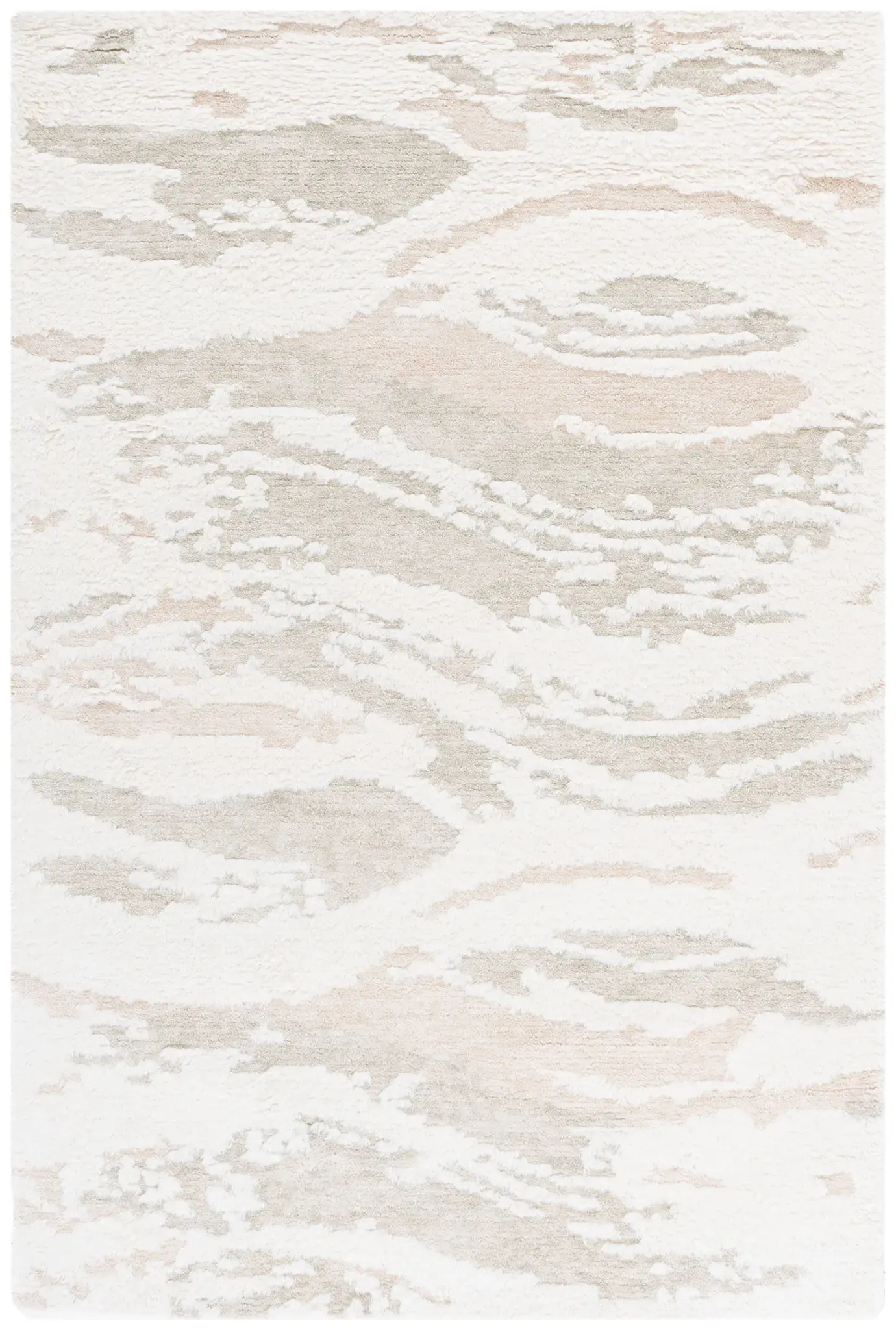 Casablanca Abstract Wave Hand-Tufted Wool Rug