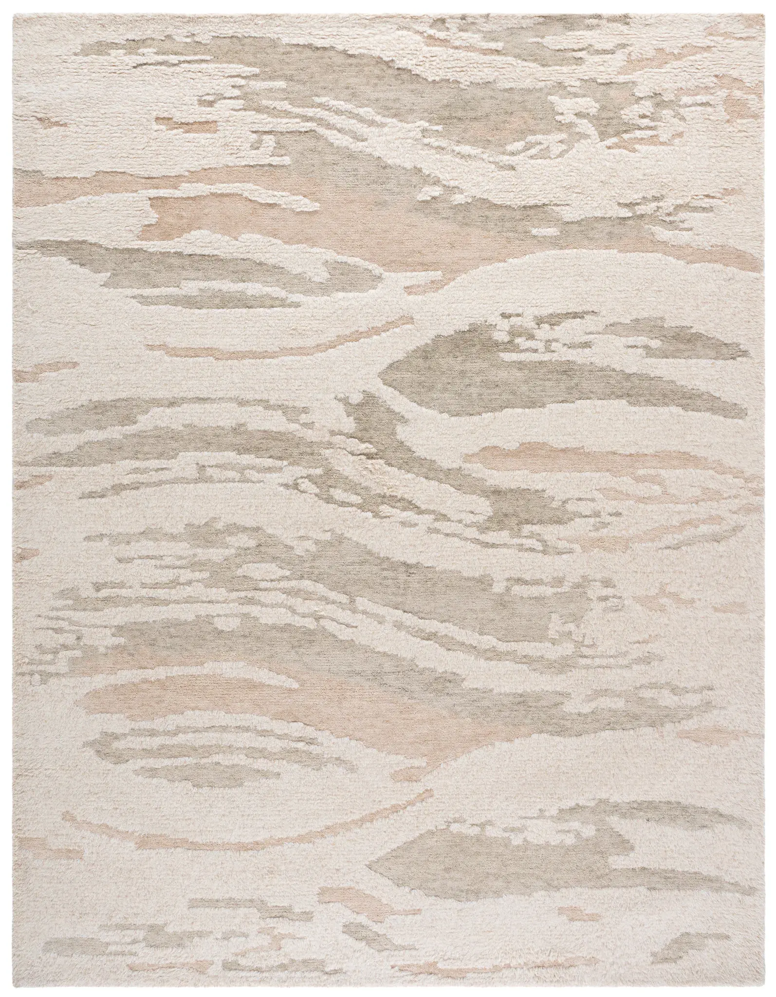 Casablanca Abstract Wave Hand-Tufted Wool Rug