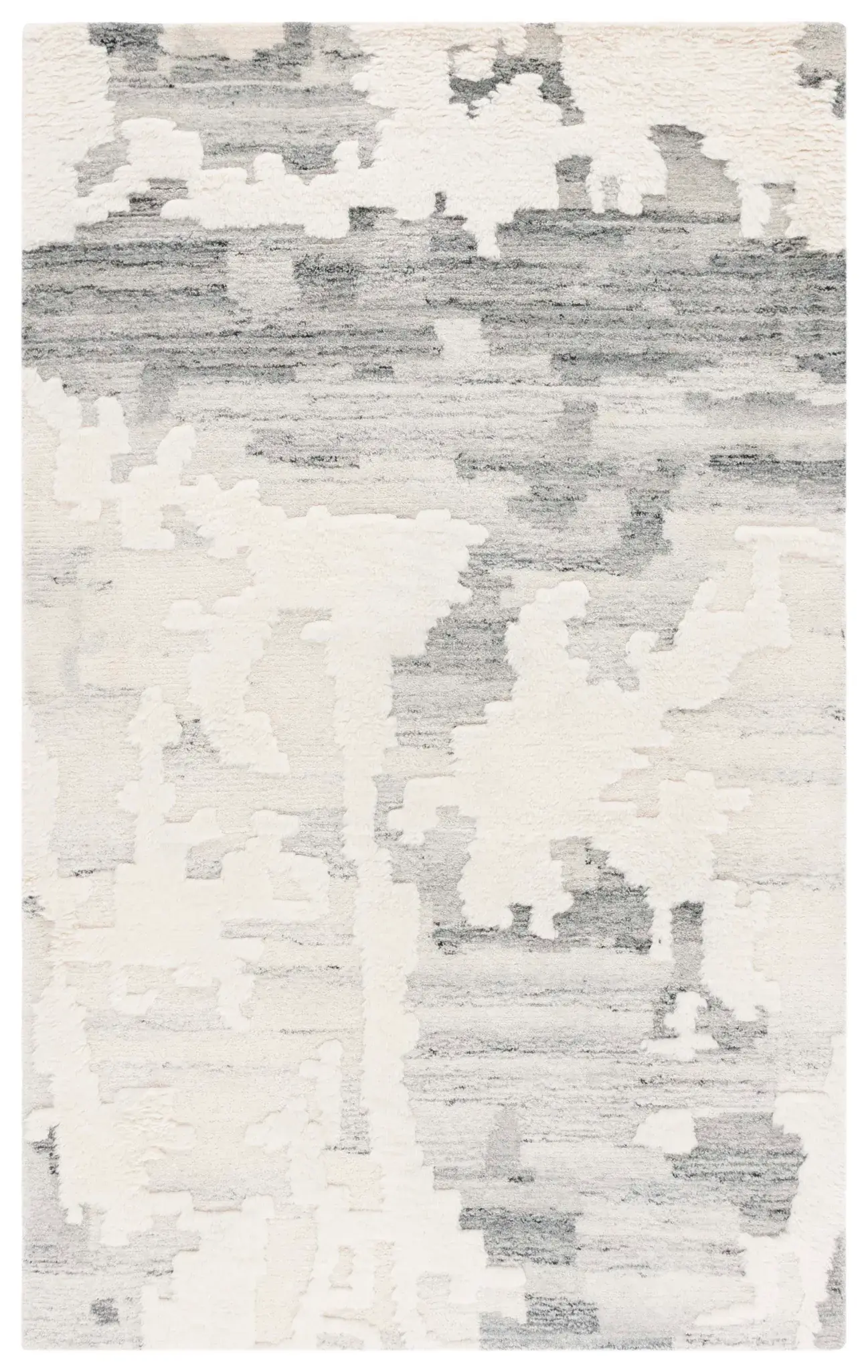 Casablanca Abstract Cloud Hand-Tufted Shag Wool Rug
