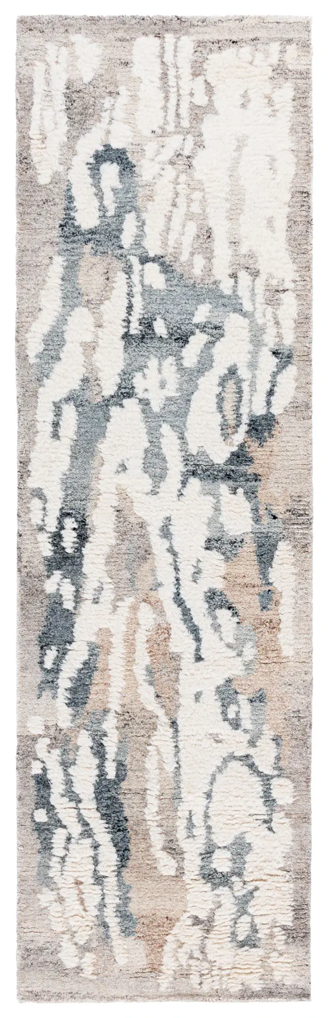 Casablanca Abstract Shape Hand-Tufted Shag Wool Rug