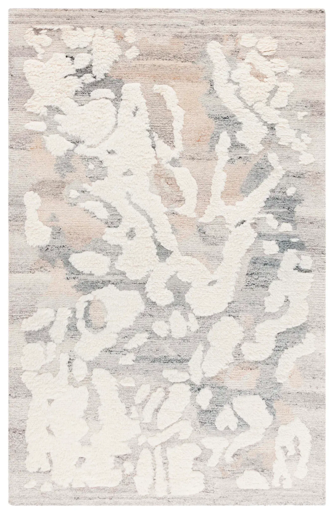 Casablanca Abstract Shape Hand-Tufted Shag Wool Rug