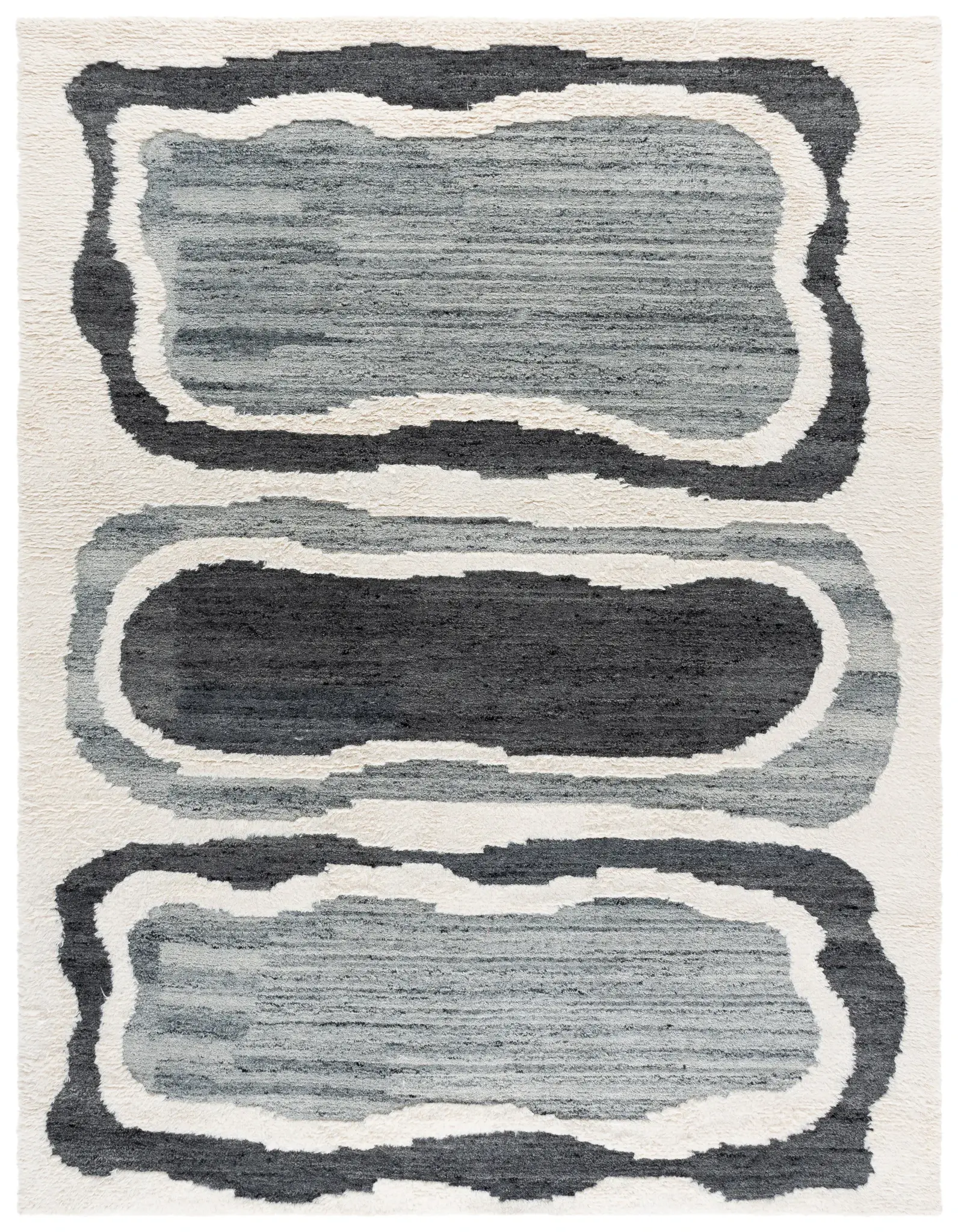 Casablanca Organic Pools Hand-Tufted Shag Wool Rug