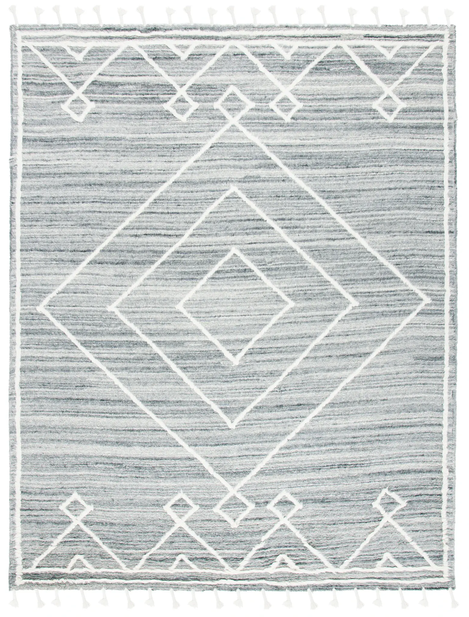 Casablanca Concentric Diamond Hand-Tufted Wool Rug