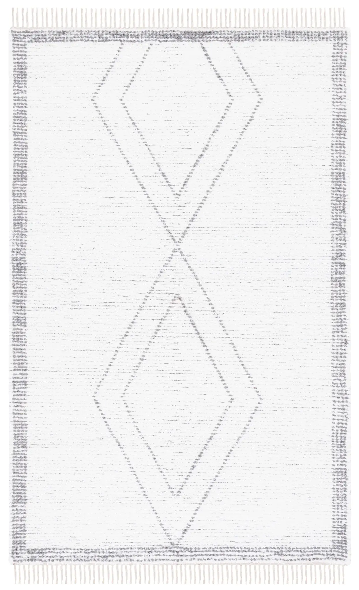 Casablanca Stacked Diamond Hand-Woven Cotton Rug