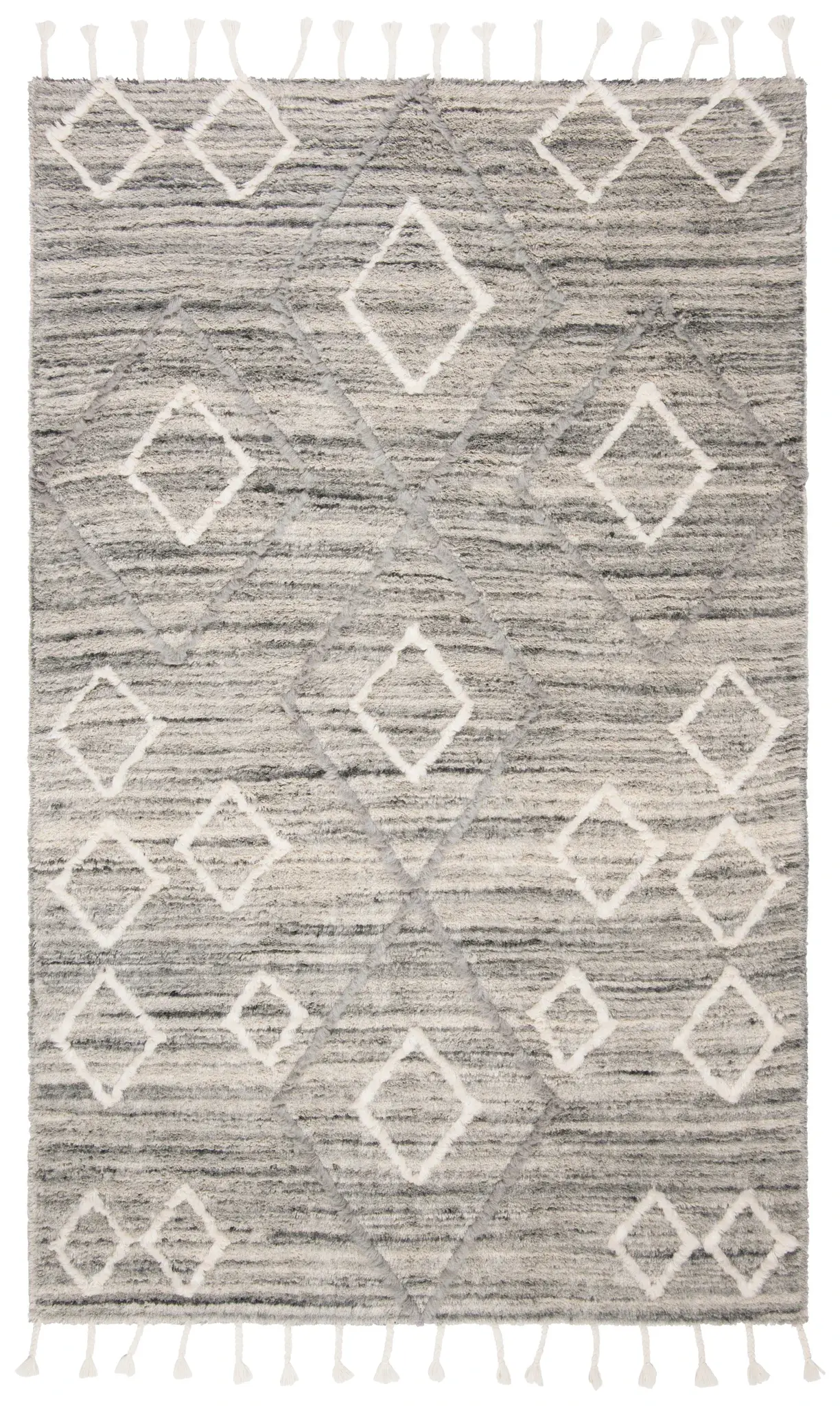 Casablanca Abrash Floating Diamond Hand-Tufted Wool Rug