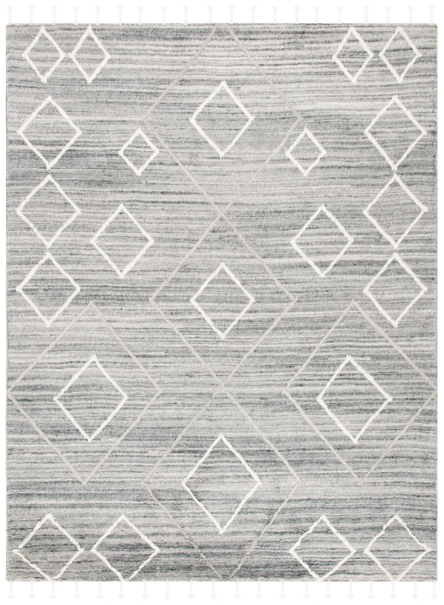 Casablanca Abrash Floating Diamond Hand-Tufted Wool Rug