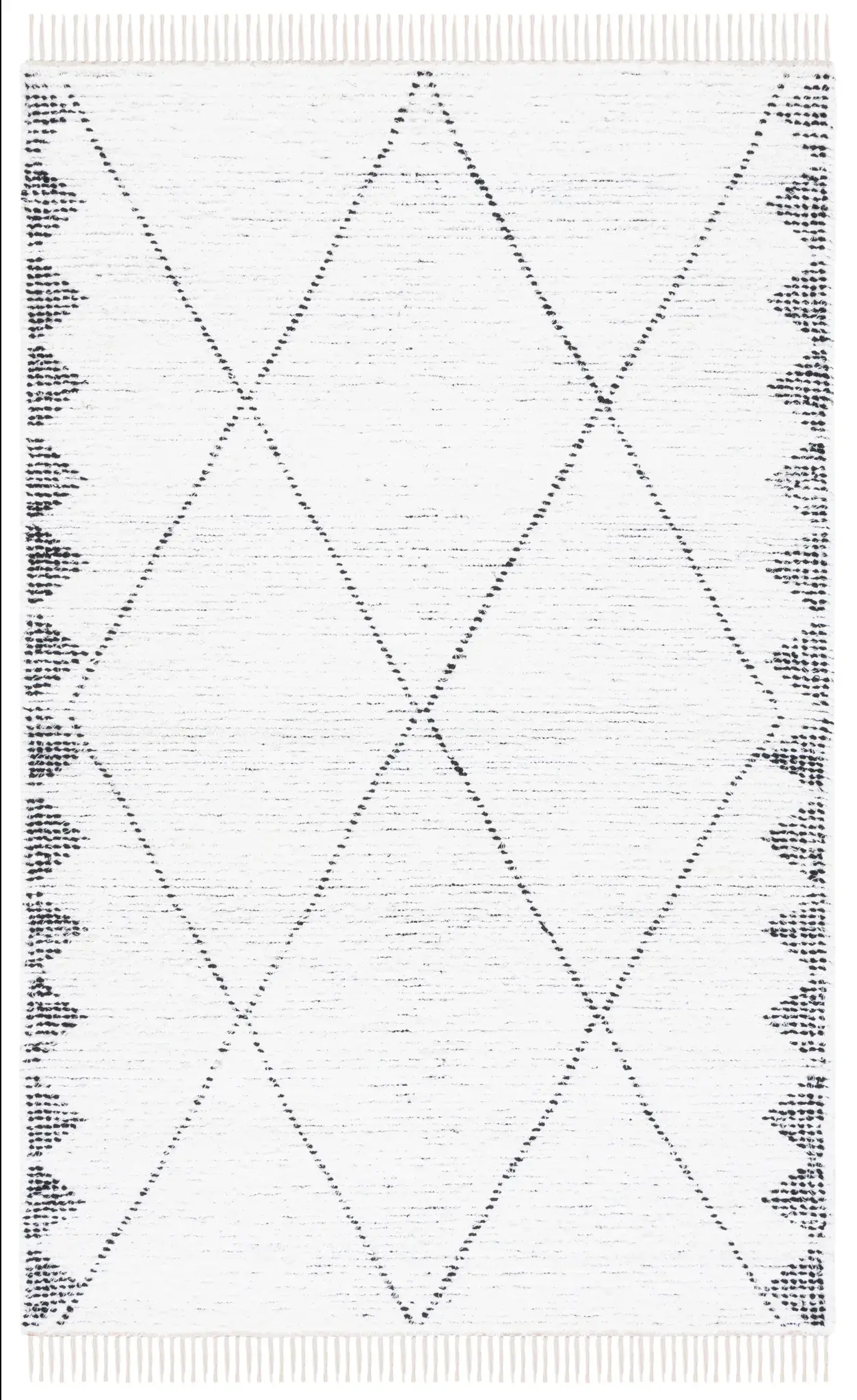 Casablanca Tribal Diamond Hand-Woven Cotton Rug