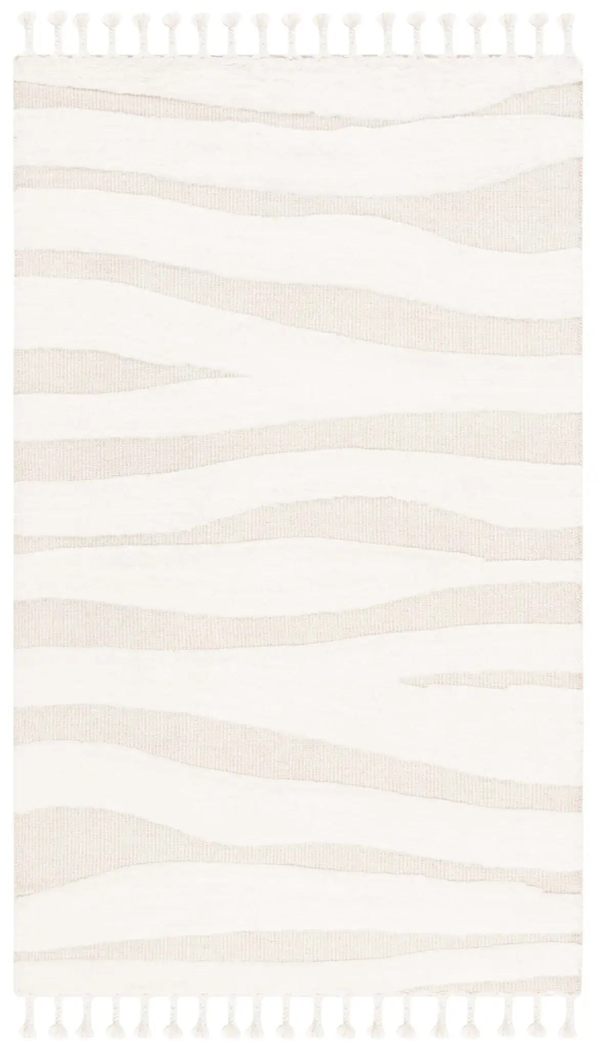 Casablanca Wavy Stripe Hand-Woven Wool Rug