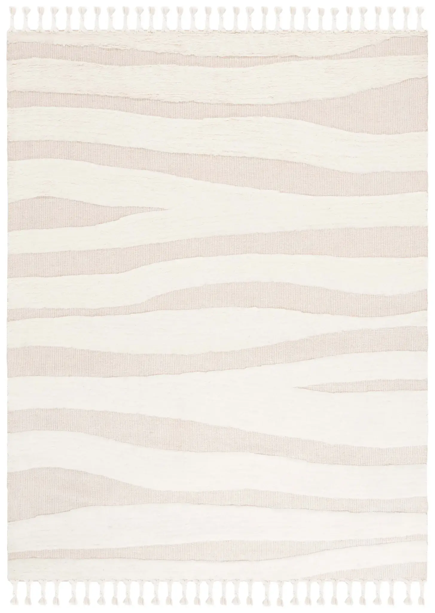 Casablanca Wavy Stripe Hand-Woven Wool Rug