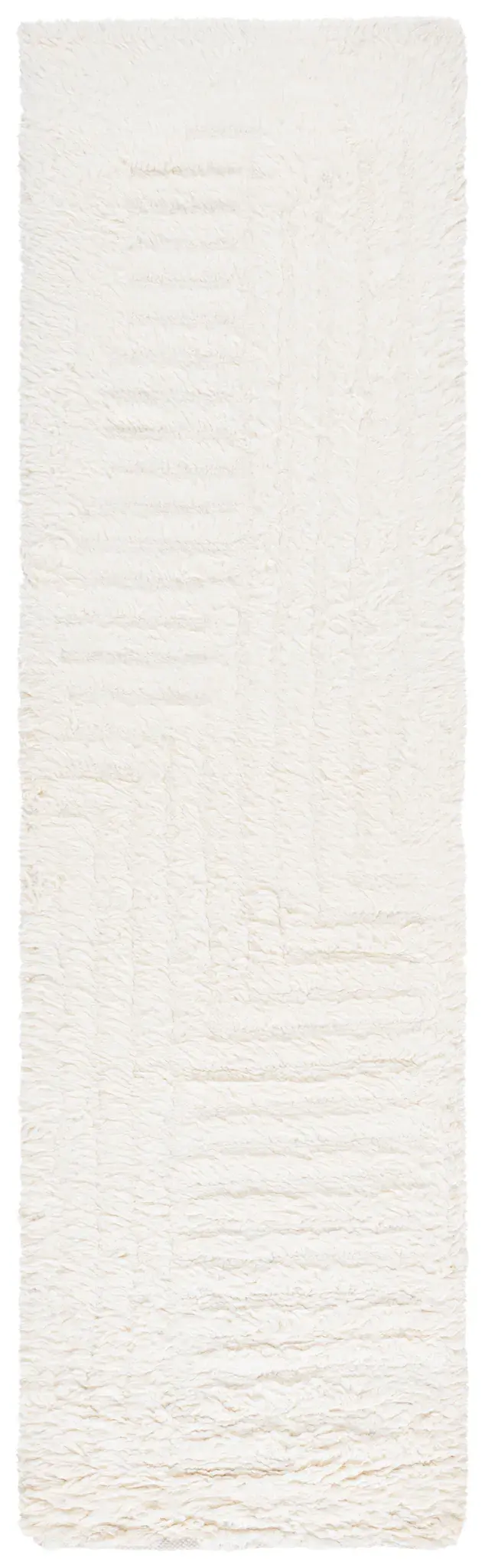 Casablanca Chevron Hand-Woven Shag Wool Rug