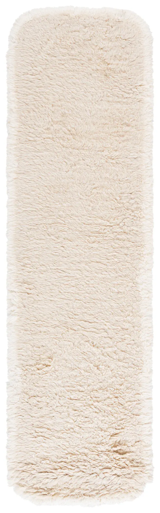 Casablanca Solid Fringed Hand-Woven Shag Wool Rug