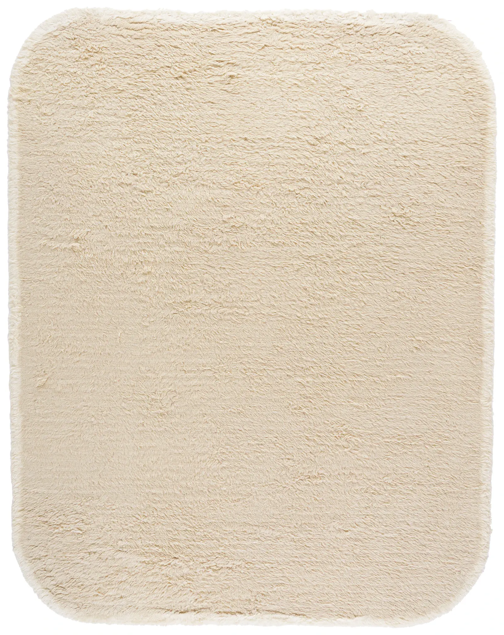 Casablanca Solid Fringed Hand-Woven Shag Wool Rug