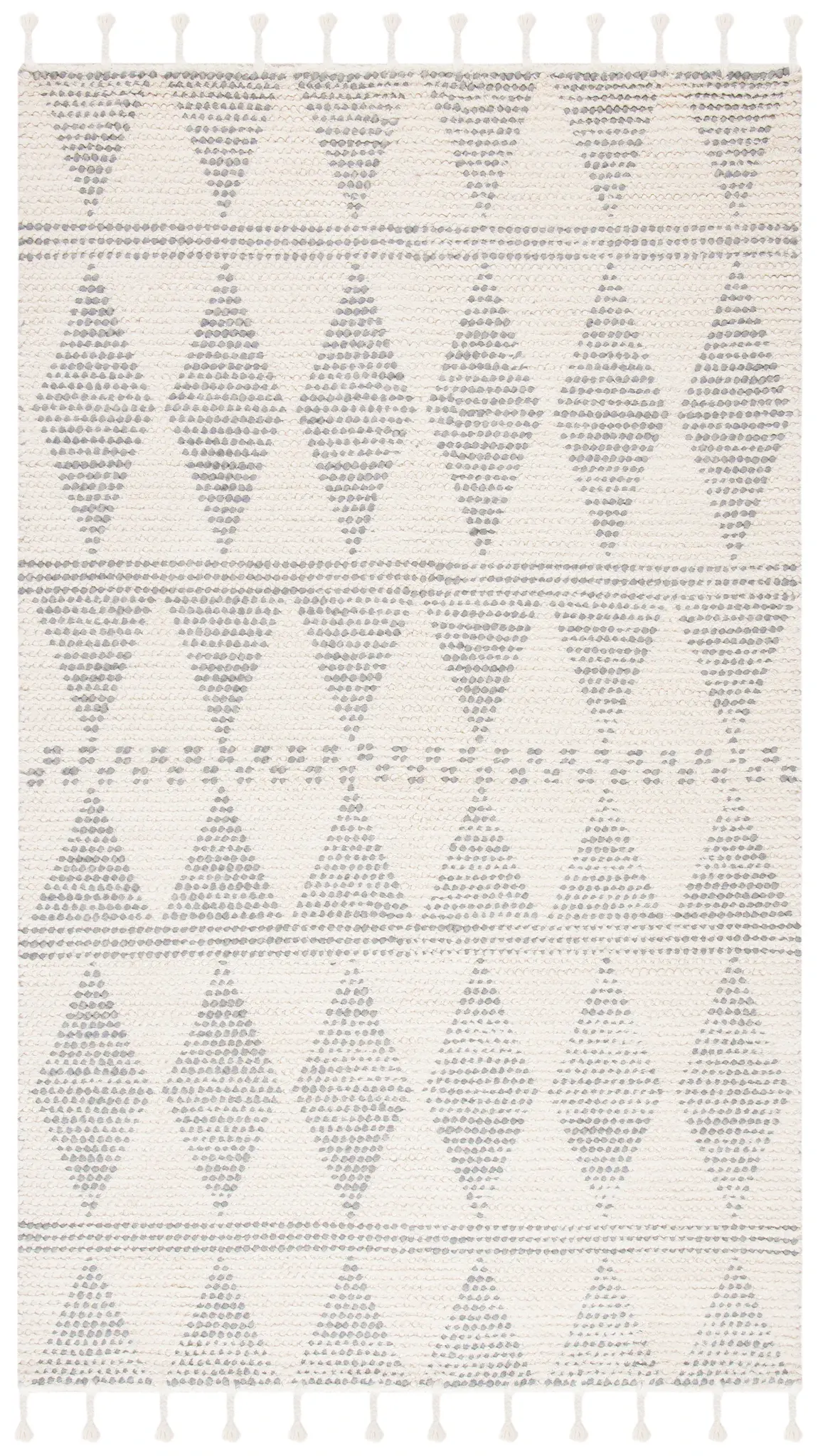 Casablanca Diamond Band Hand-Woven Wool Rug