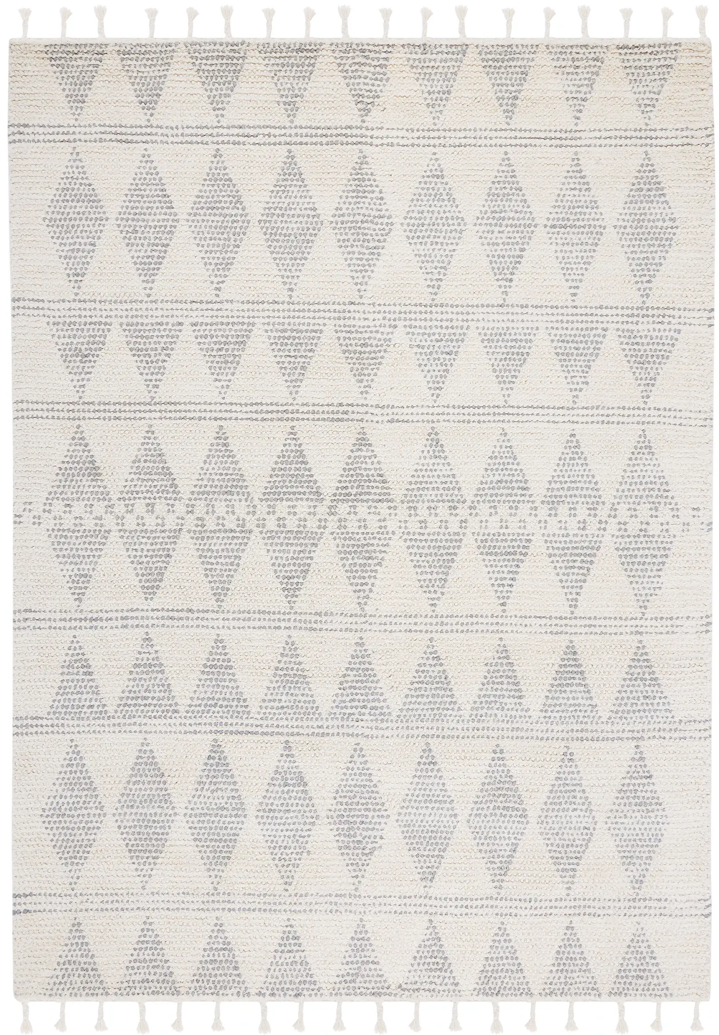 Casablanca Diamond Band Hand-Woven Wool Rug