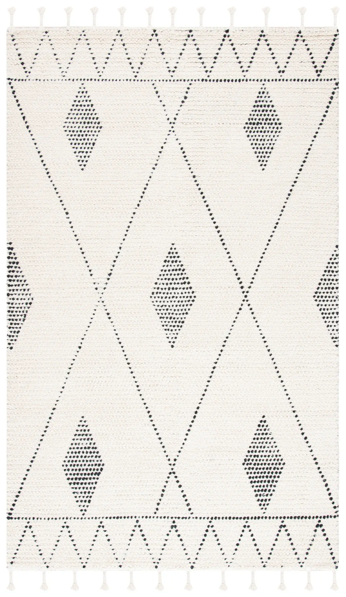 Casablanca Moroccan Tribal Hand-Woven Wool Rug