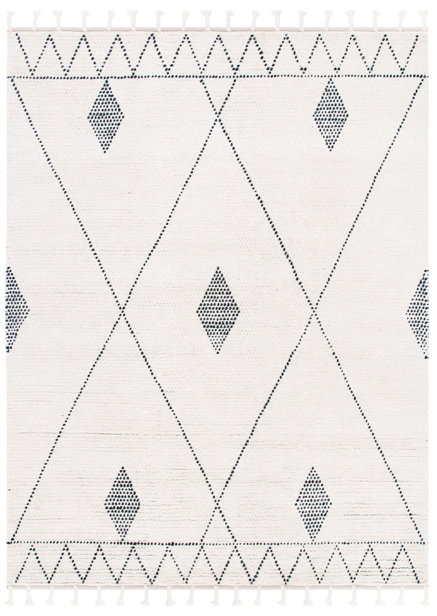 Casablanca Moroccan Tribal Hand-Woven Wool Rug