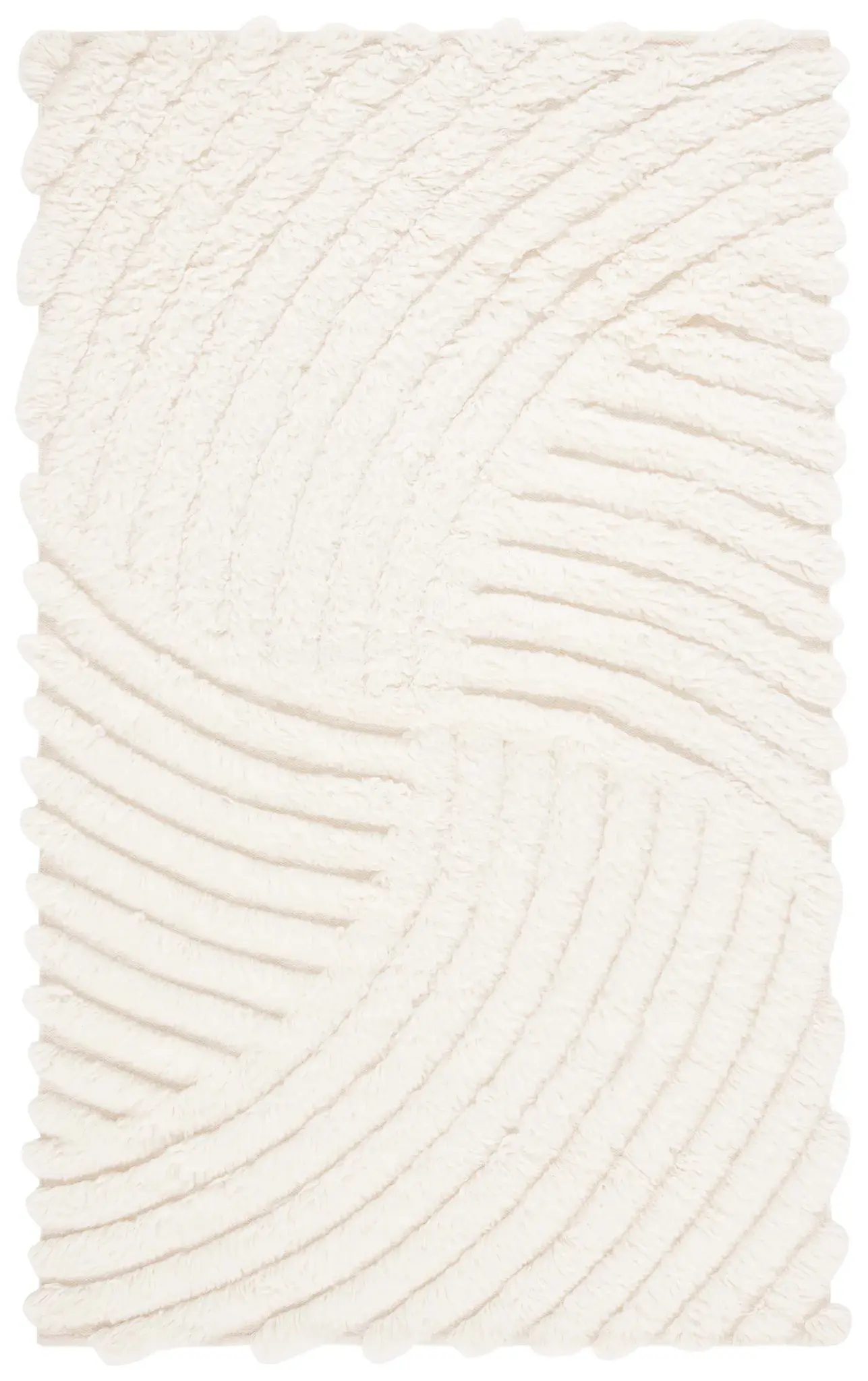 Casablanca Curved Arc Shag Wool Rug