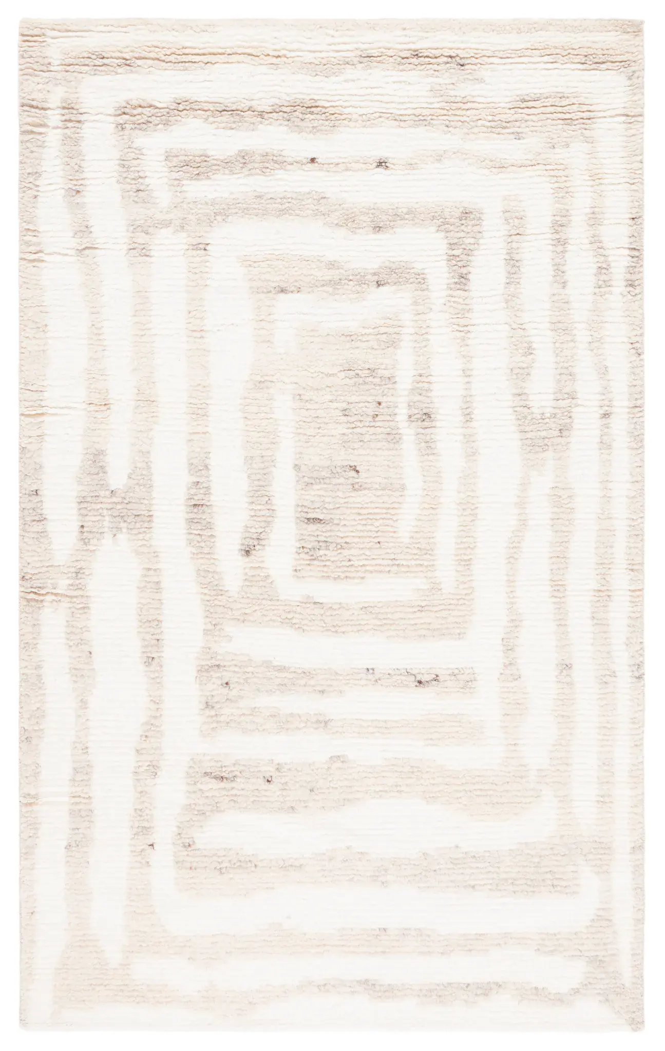 Casablanca Concentric Band Hand-Knotted Wool Rug