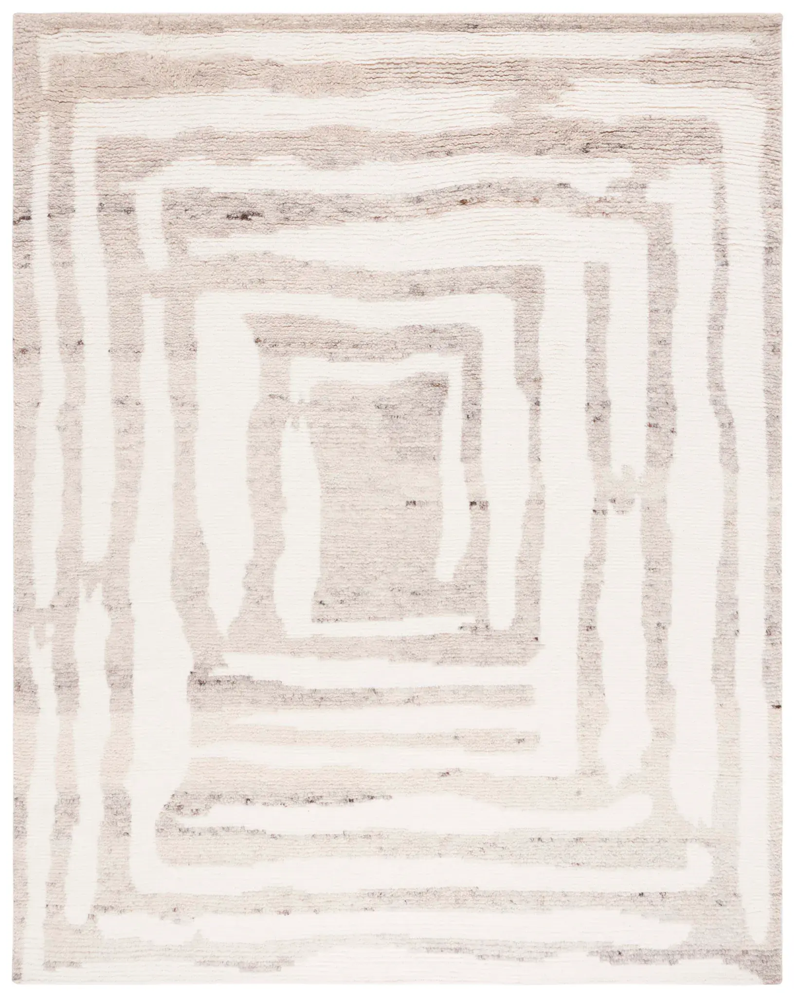 Casablanca Concentric Band Hand-Knotted Wool Rug