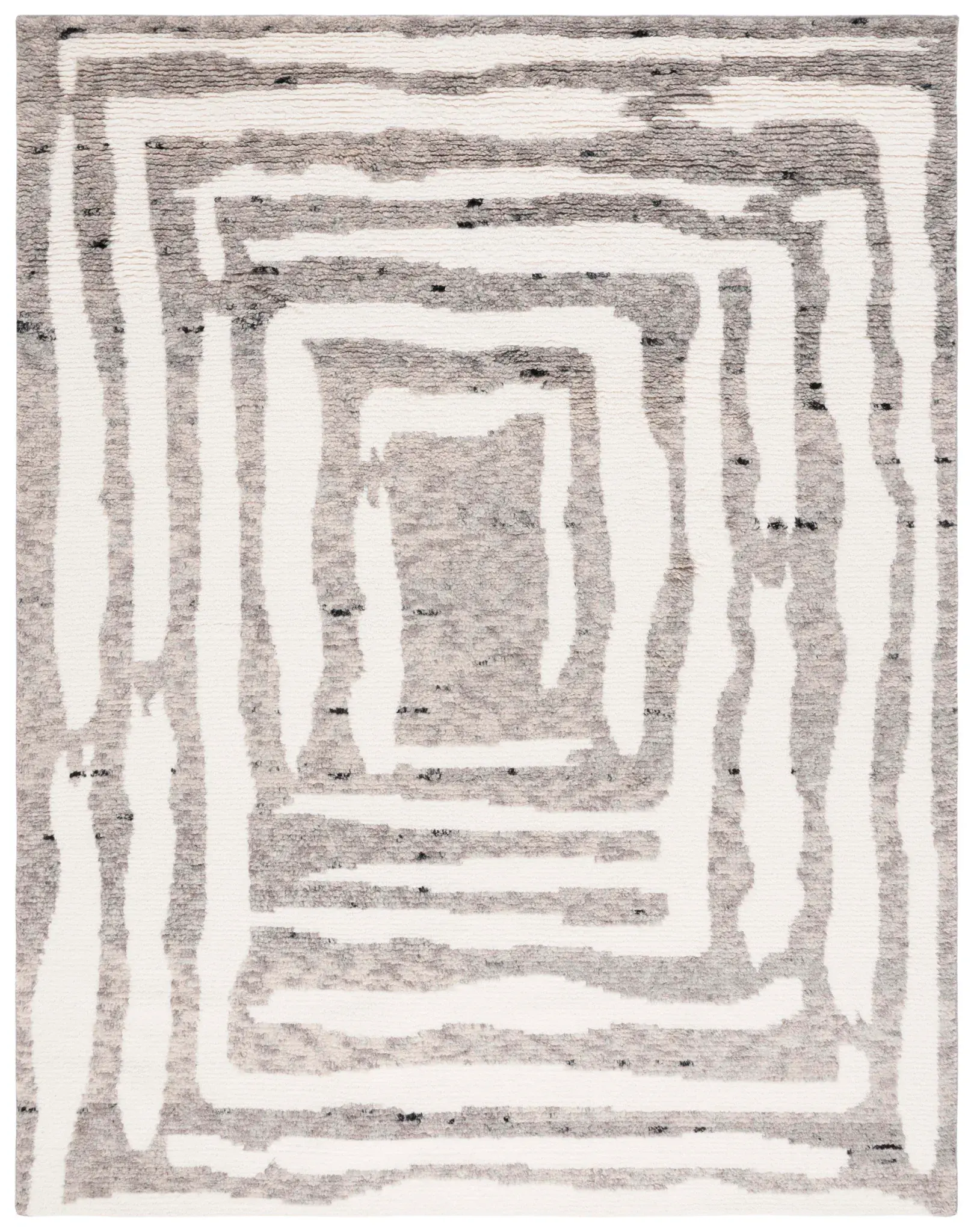 Casablanca Concentric Band Hand-Knotted Wool Rug