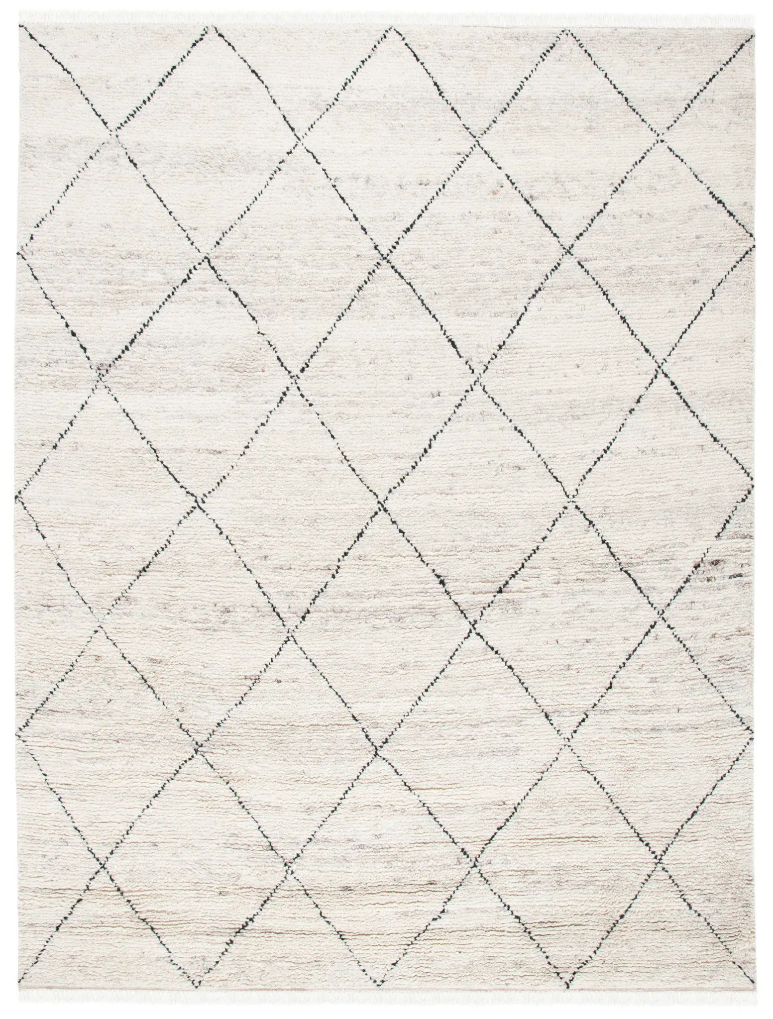 Casablanca Diamond Lattice Hand-Knotted Wool Rug