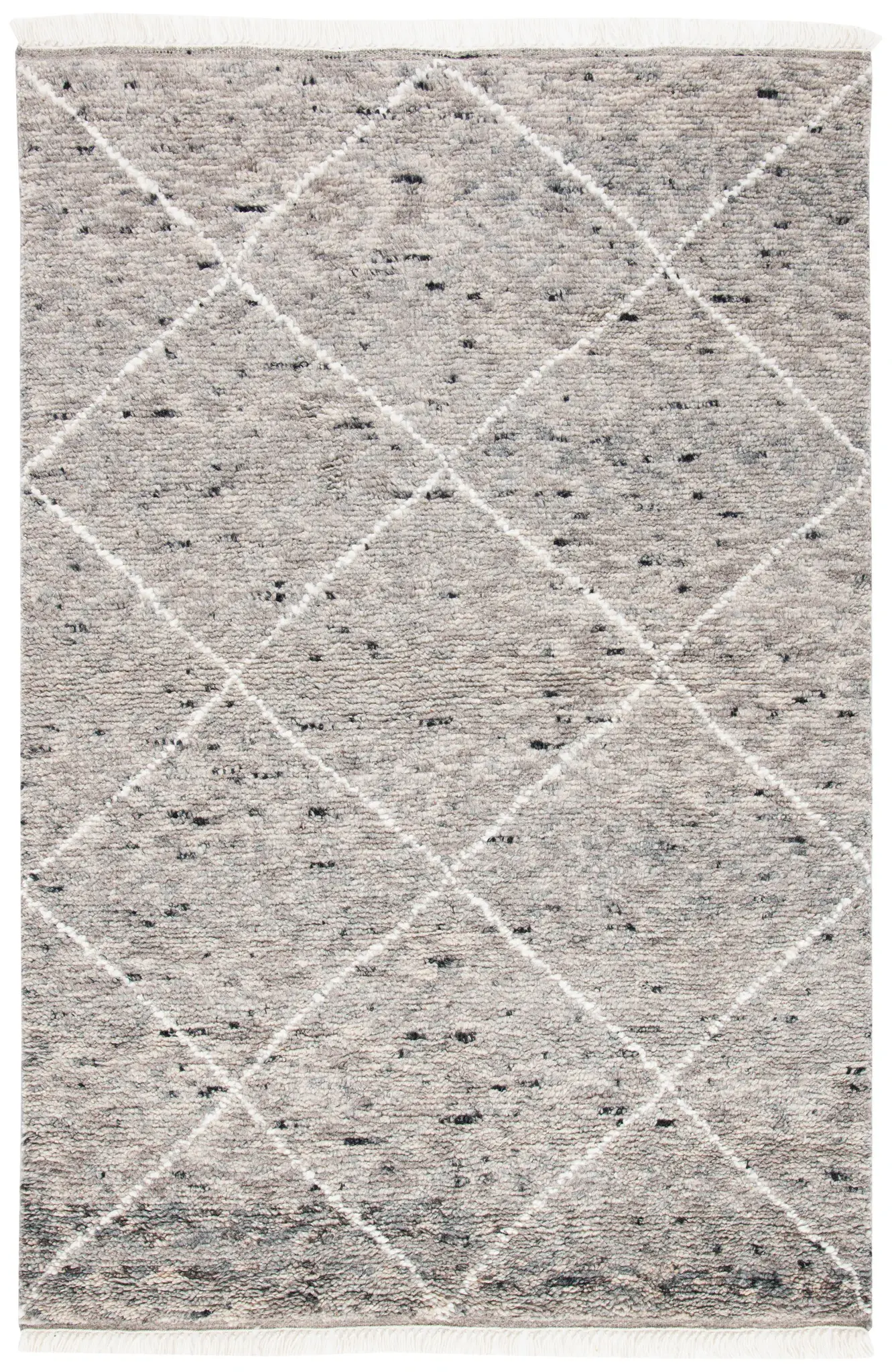 Casablanca Diamond Lattice Hand-Knotted Wool Rug