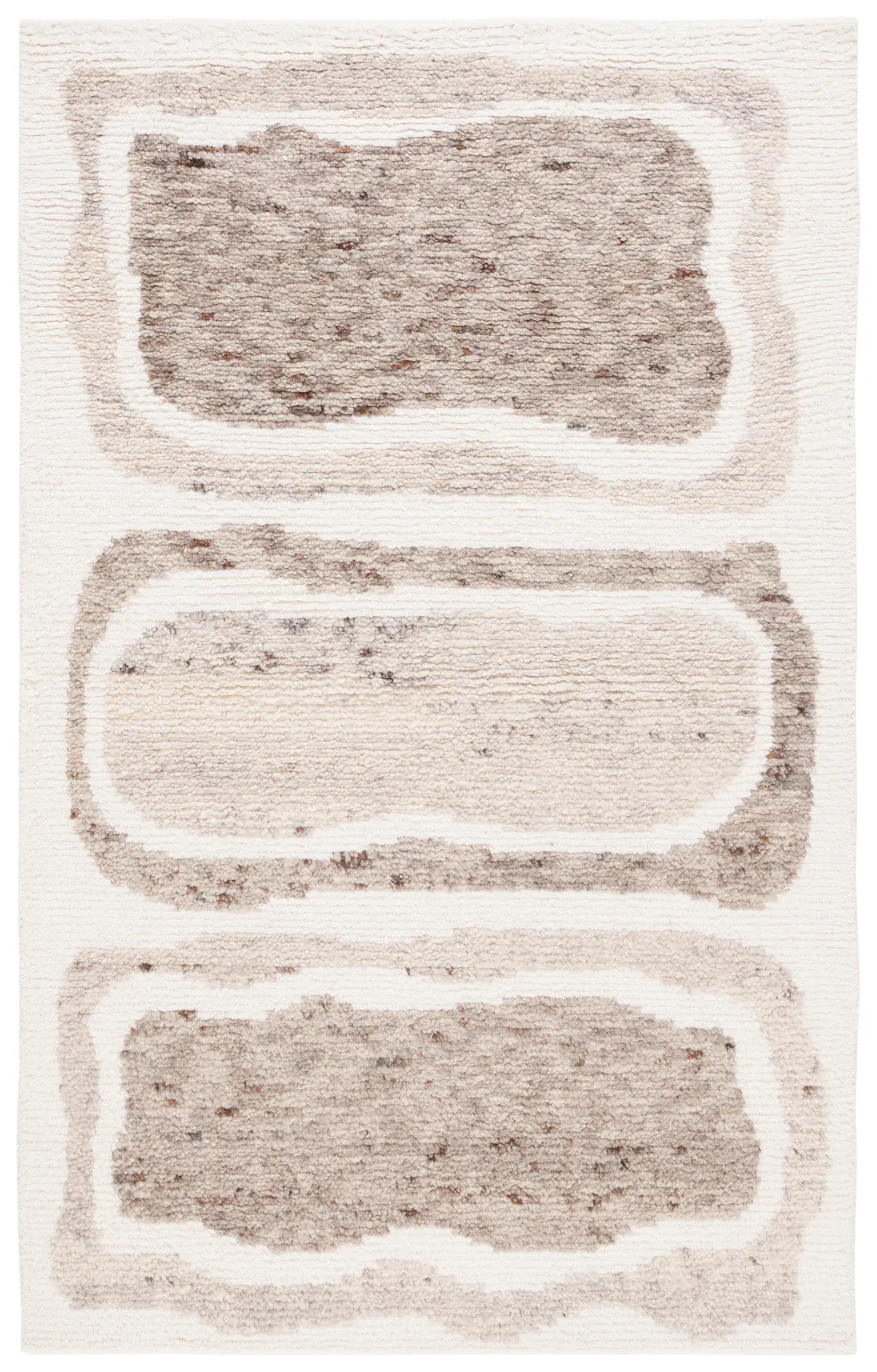 Casablanca Organic Block Hand-Knotted Wool Rug
