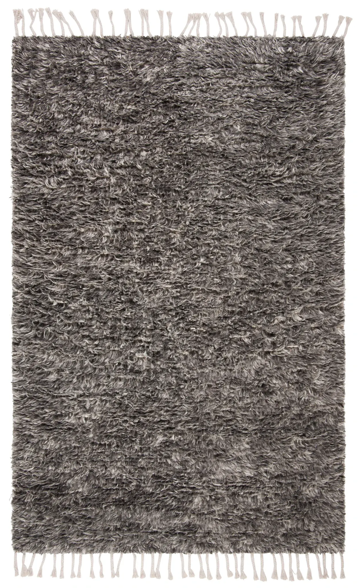 Casablanca Solid Tassel Hand-Woven Shag Wool Rug
