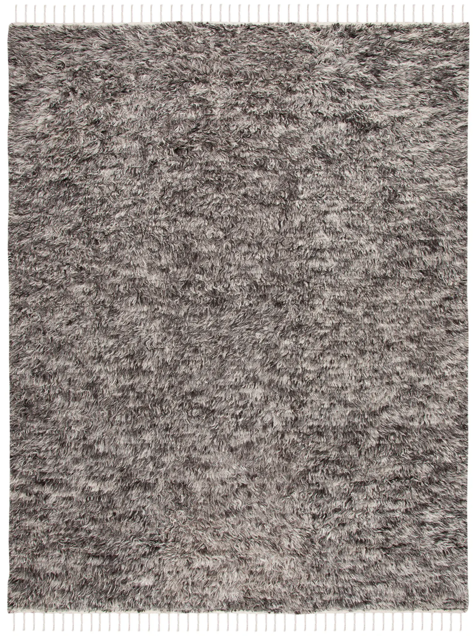 Casablanca Solid Tassel Hand-Woven Shag Wool Rug