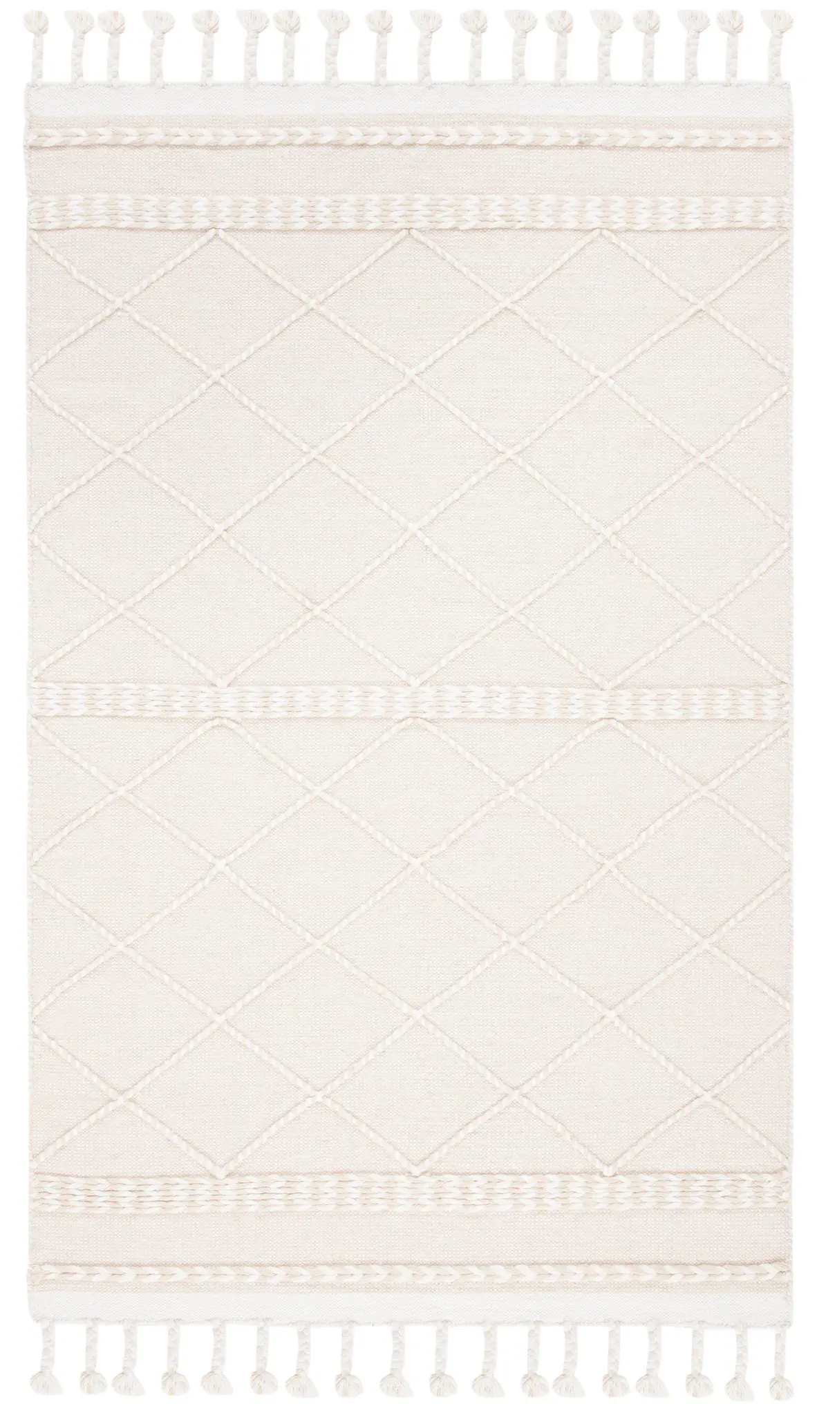 Casablanca Diamond Lattice Hand-Loomed Wool Rug