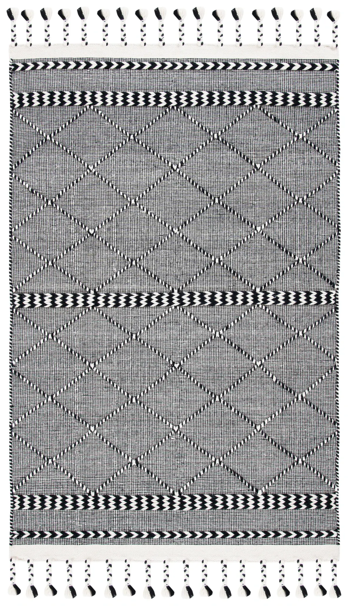 Casablanca Diamond Lattice Hand-Loomed Wool Rug