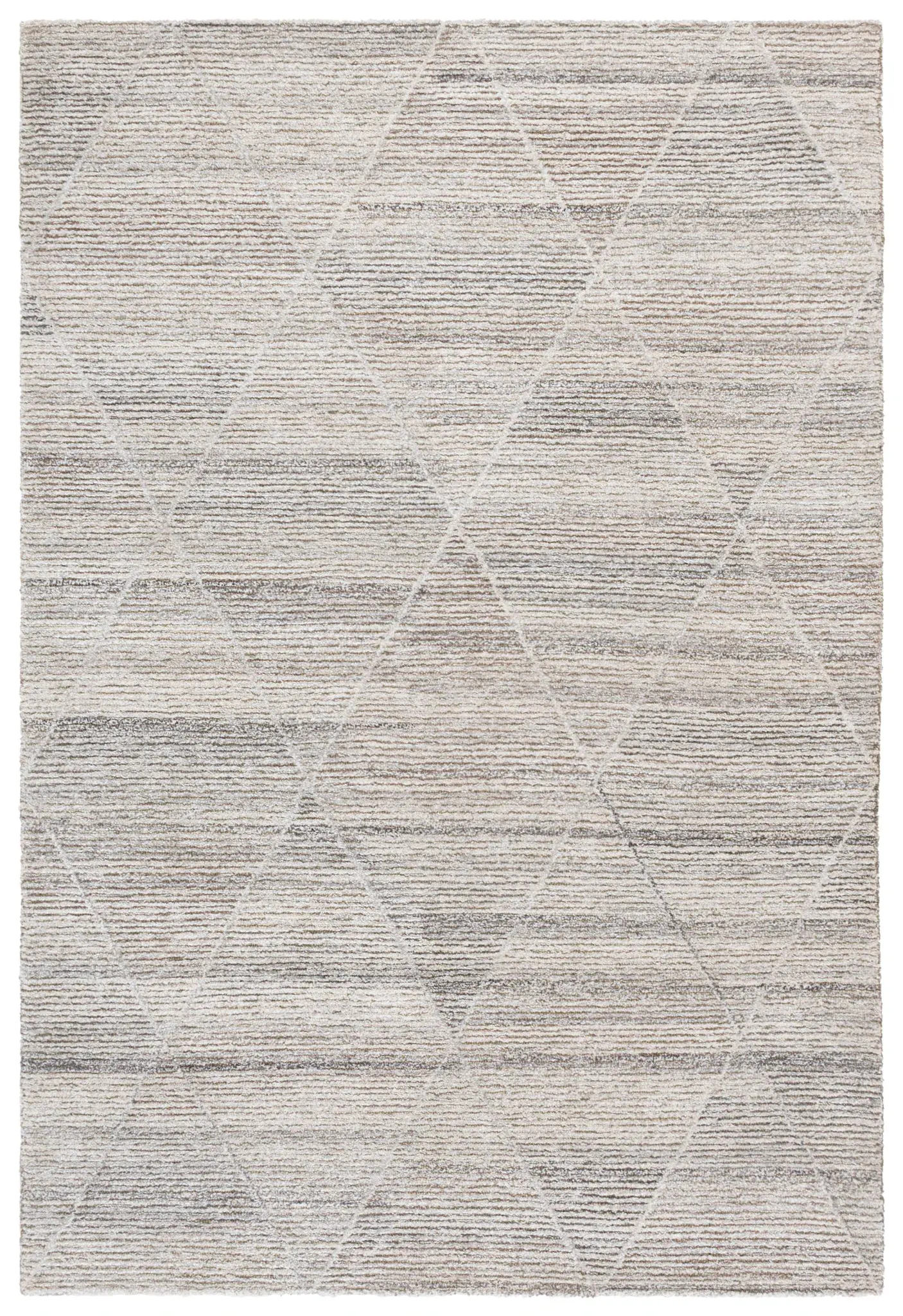Casablanca Moroccan Diamond Hand-Tufted Wool Shag Rug