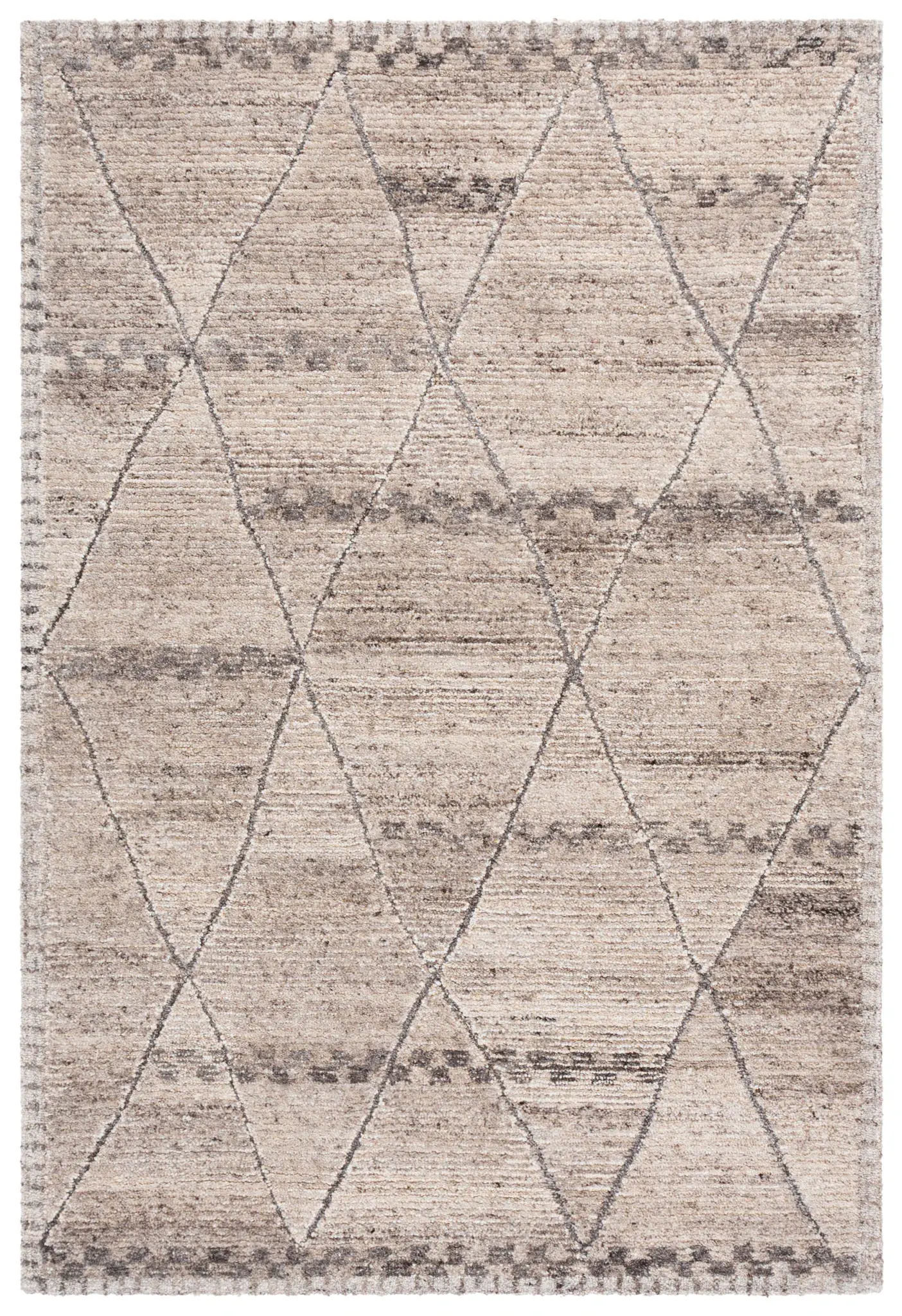 Casablanca Moroccan Trellis Hand-Tufted Wool Shag Rug