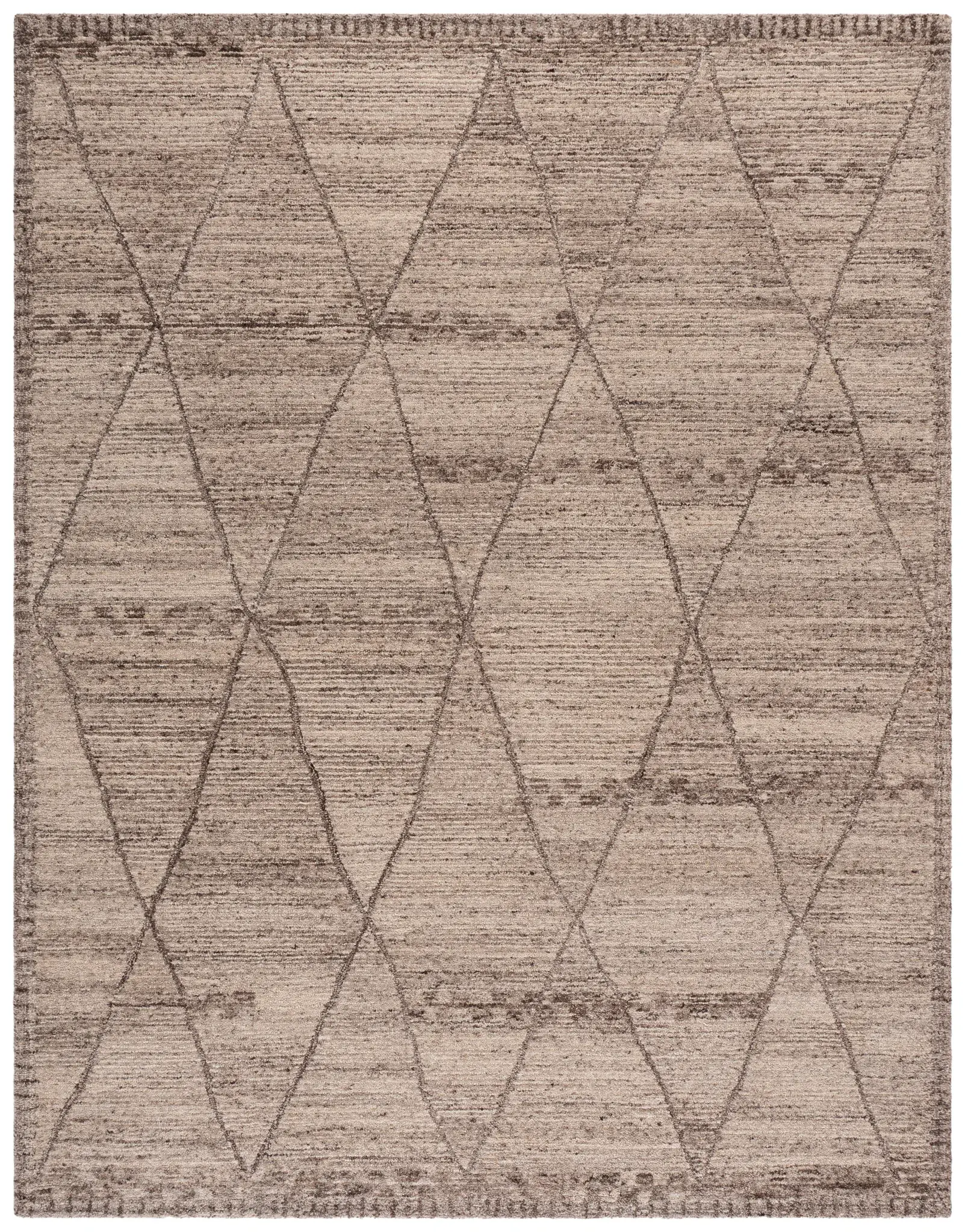 Casablanca Moroccan Trellis Hand-Tufted Wool Shag Rug