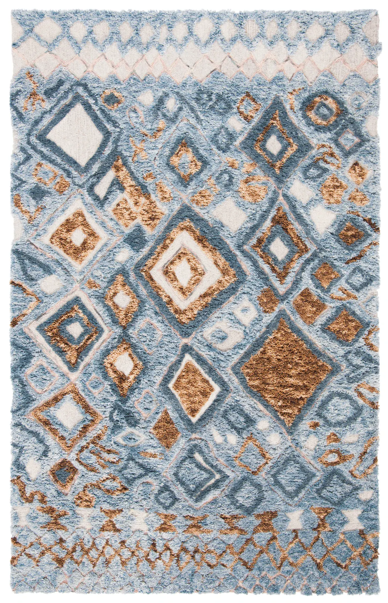 Casablanca Diamond Hand-Tufted Wool Shag Rug