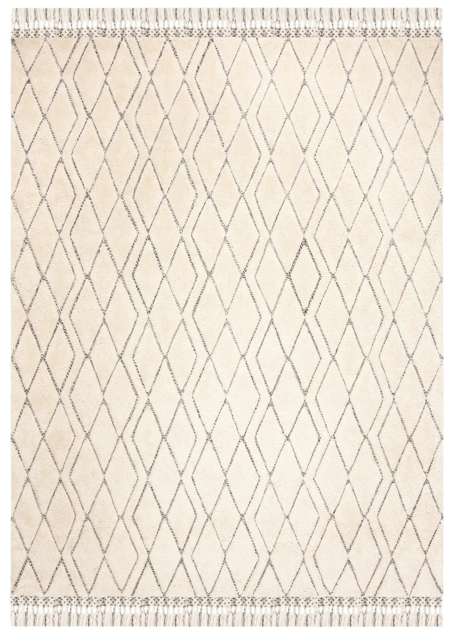 Casablanca Diamond Lattice Hand-Tufted Rug
