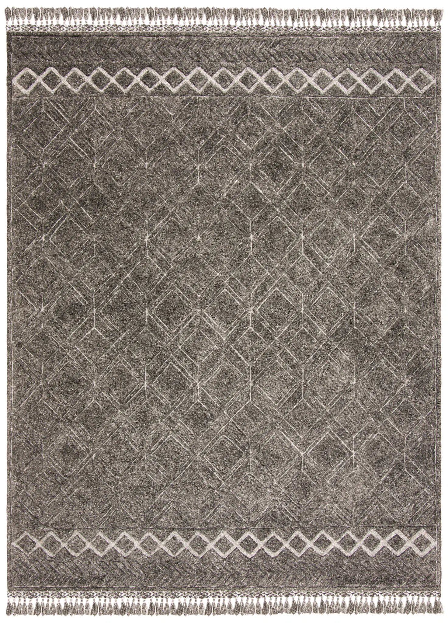 Casablanca Diamond Grid Hand-Tufted Rug