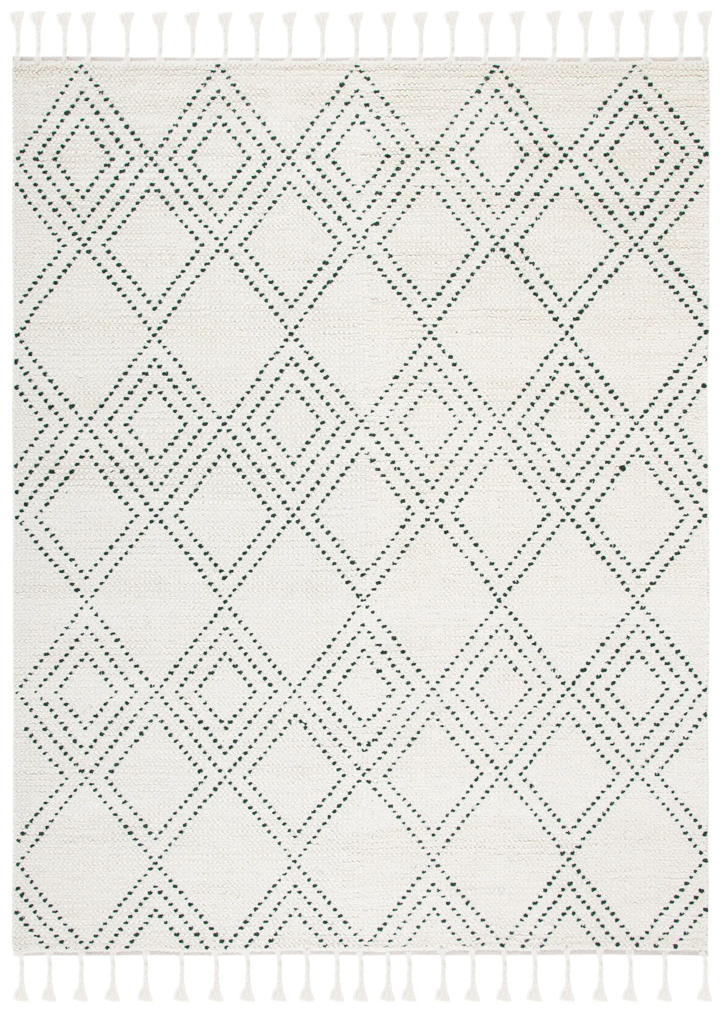Casablanca Moroccan Diamond Hand-Loomed Wool Rug