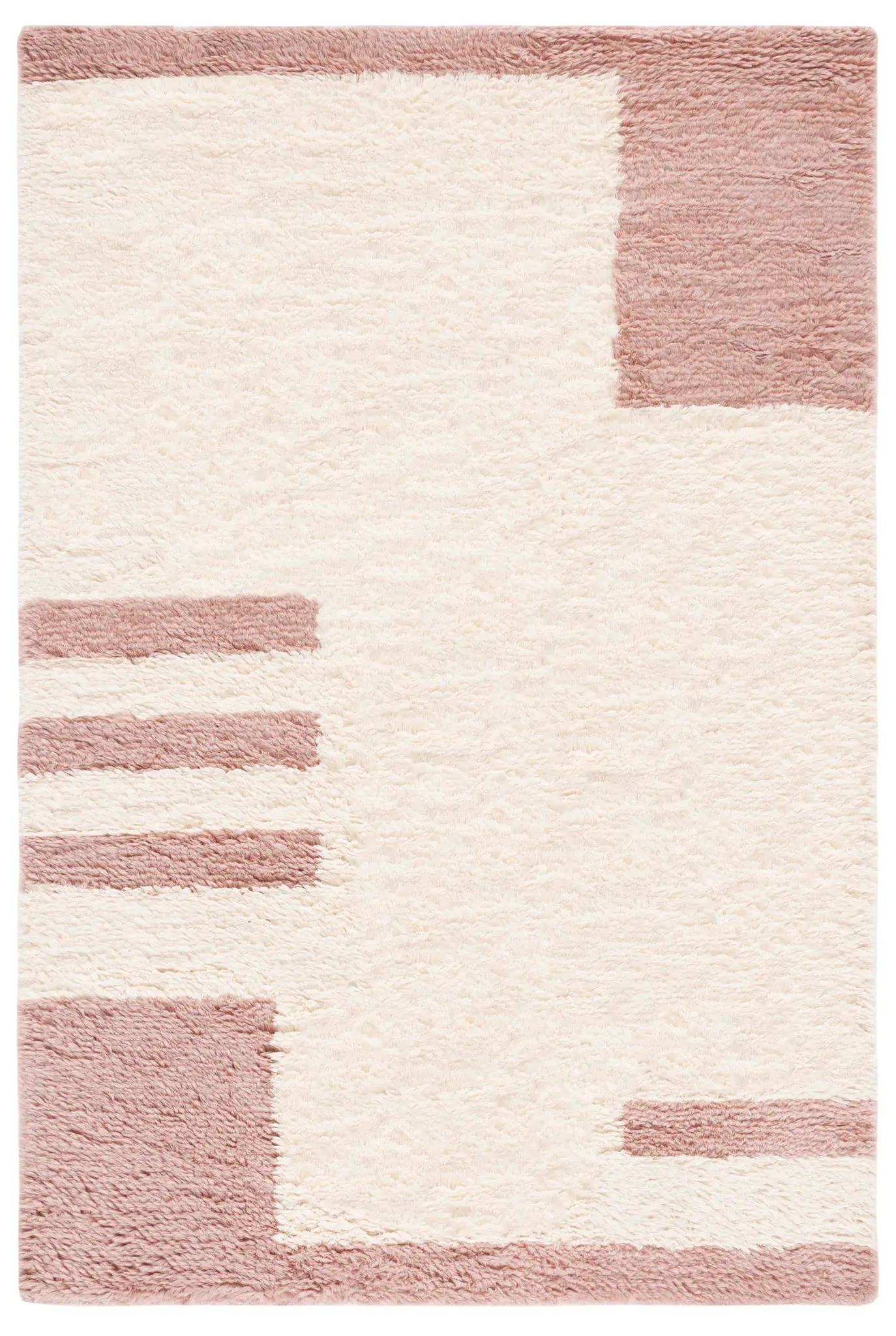Casablanca Abstract Block Hand-Woven Wool Rug