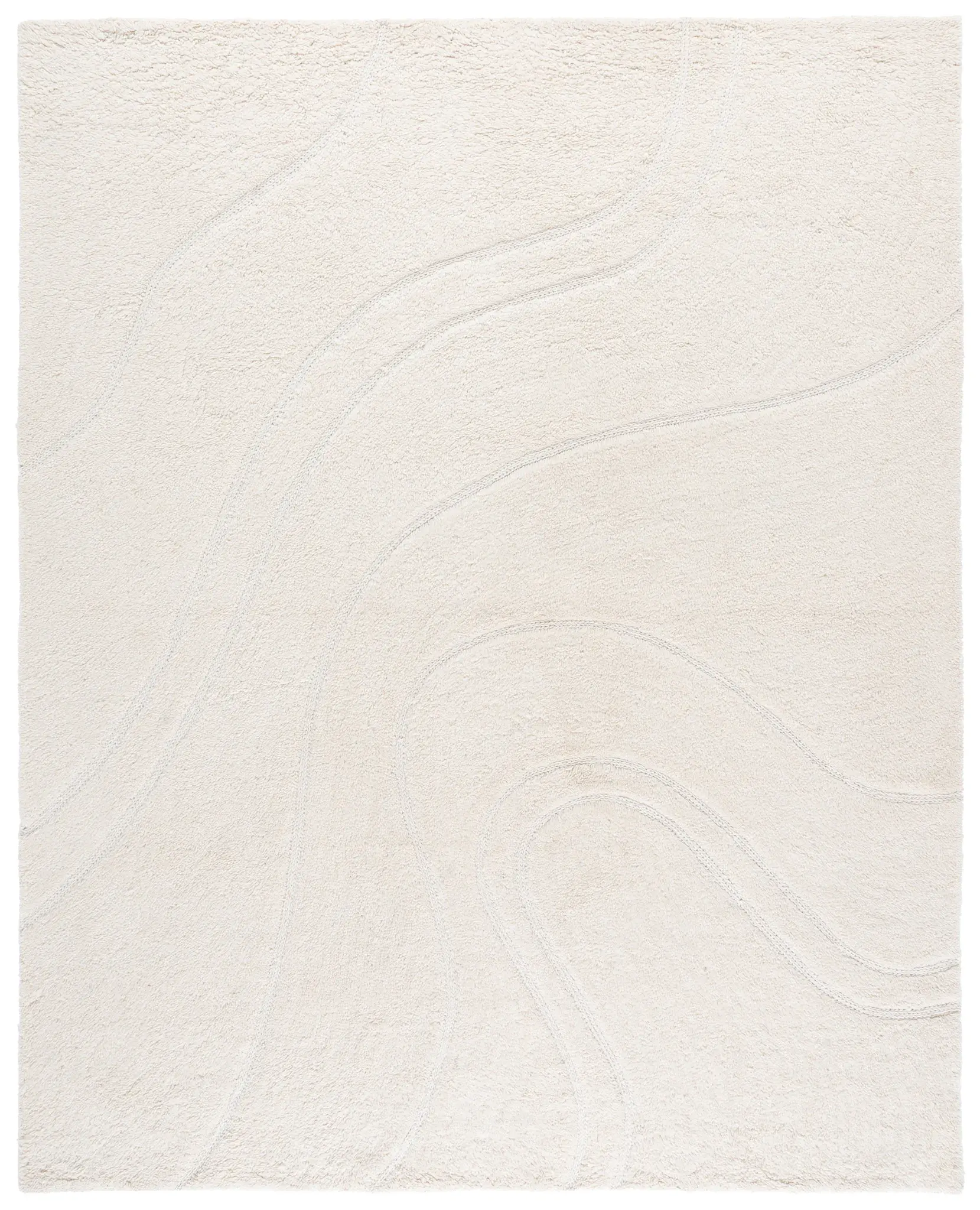 Casablanca Carved Wave Hand-Tufted Wool Rug