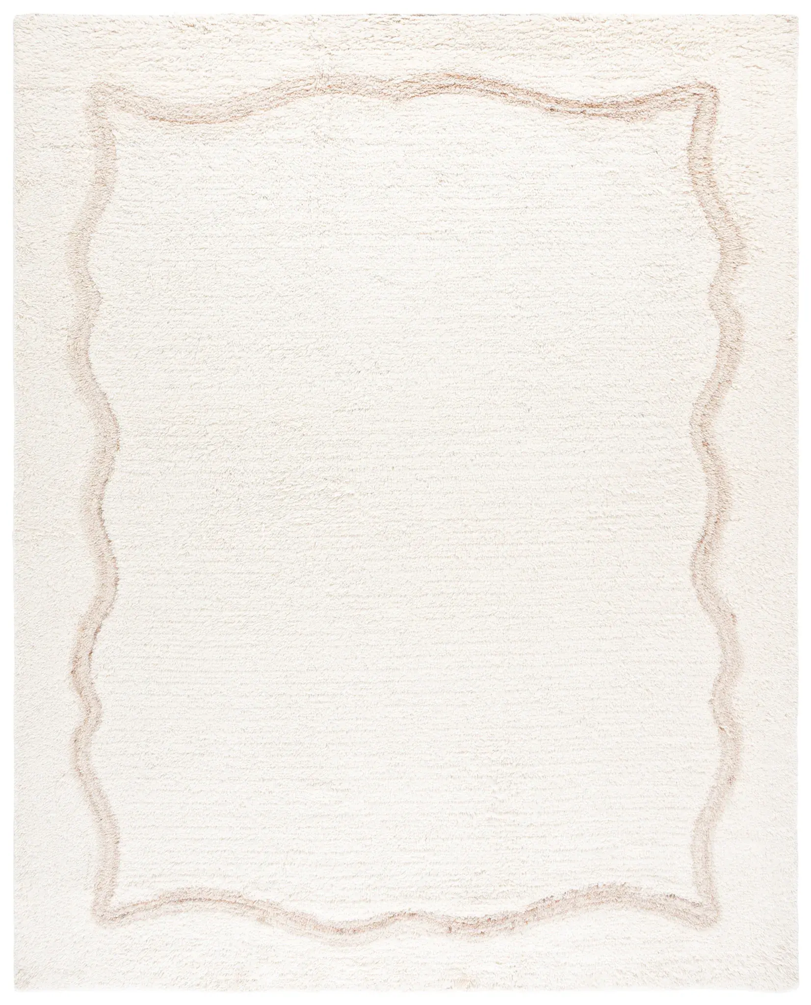 Casablanca Scalloped Border Hand-Tufted Wool Rug