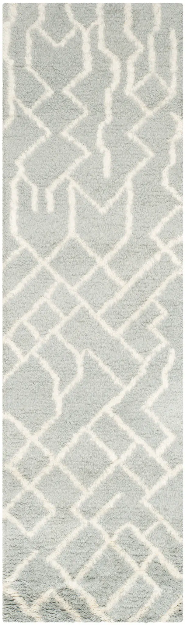 Casablanca Maze Grid Hand-Tufted Shag Rug