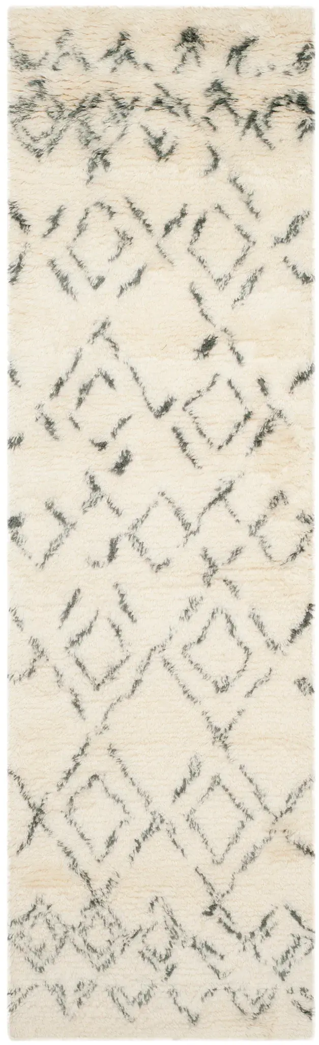 Casablanca Concentric Diamond Hand-Tufted Shag Rug