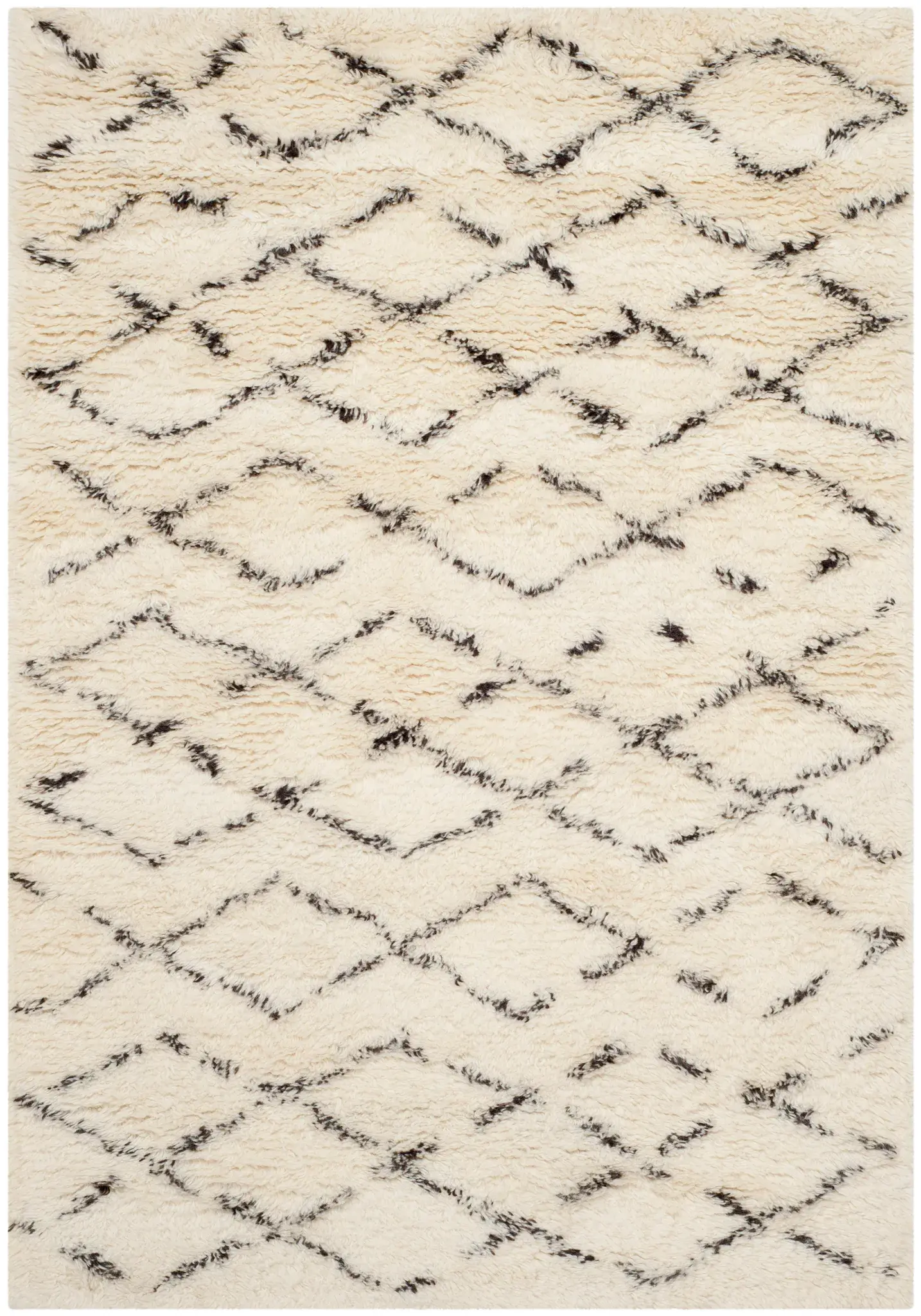 Casablanca Diamond Trellis Hand-Tufted Shag Rug