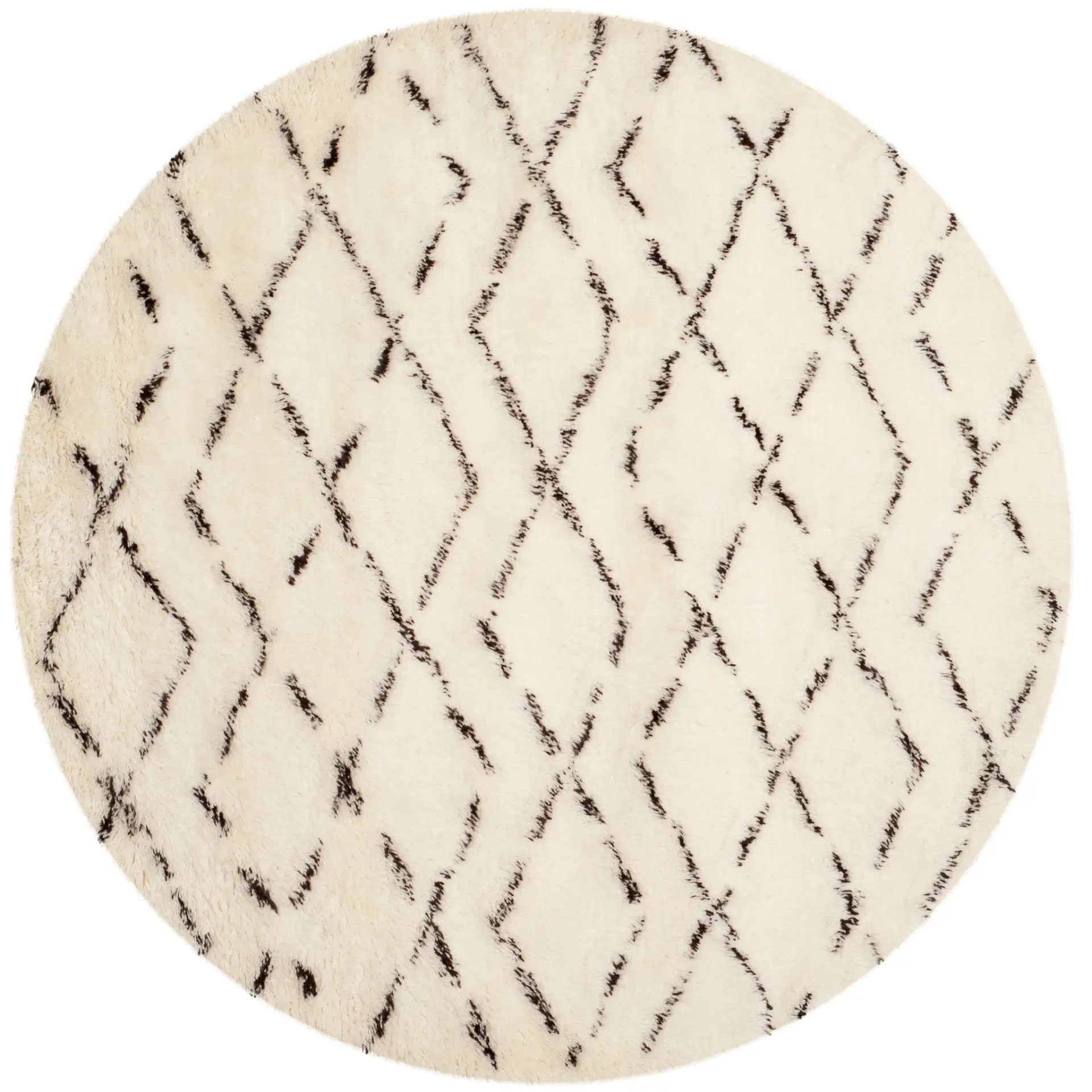 Casablanca Diamond Trellis Hand-Tufted Shag Rug
