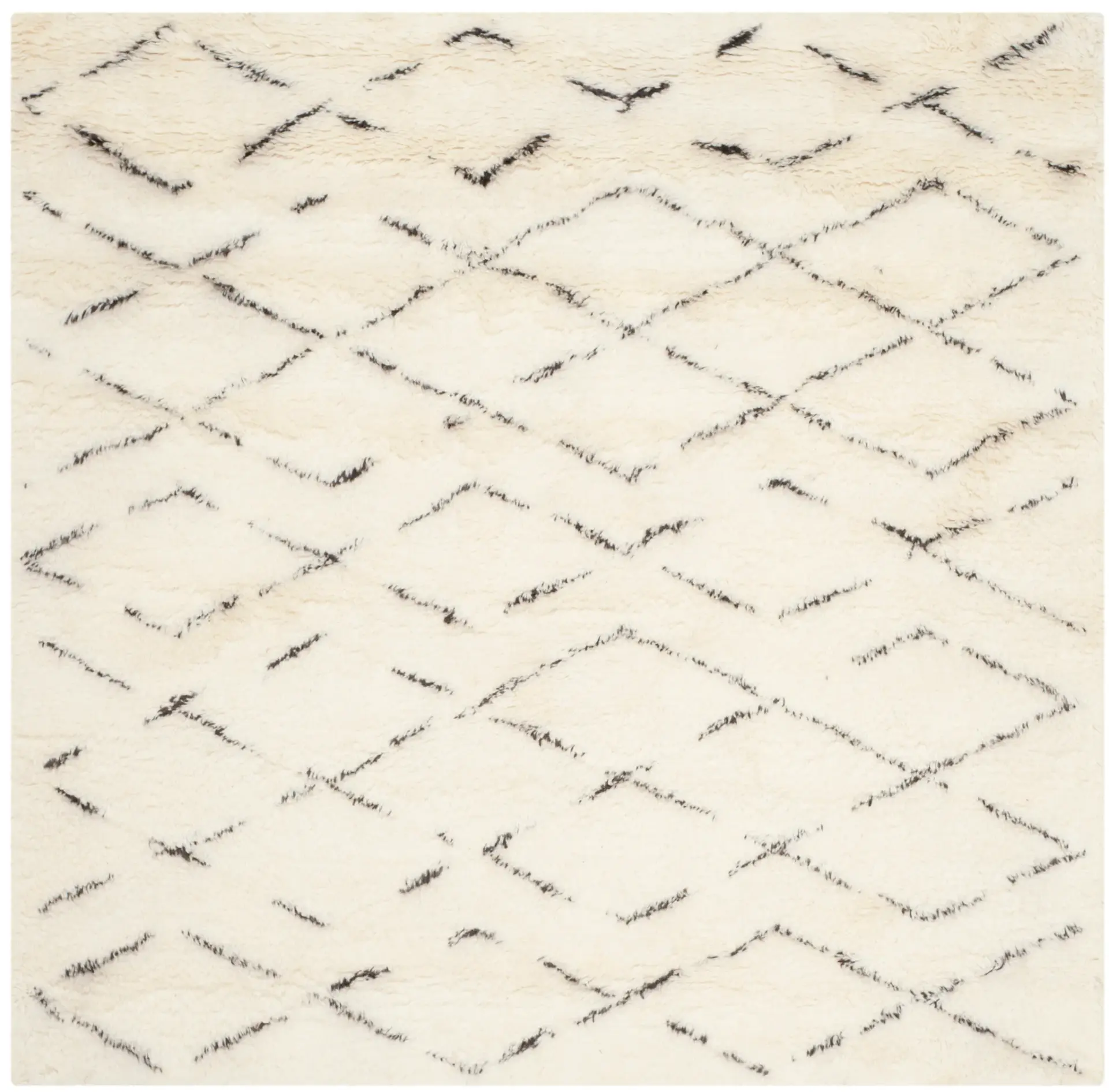 Casablanca Diamond Trellis Hand-Tufted Shag Rug