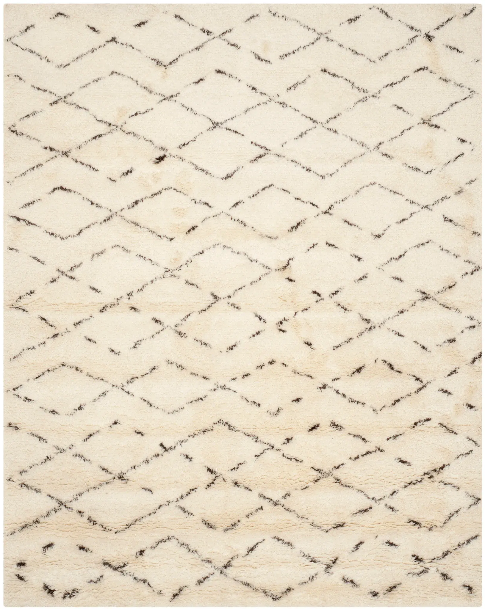 Casablanca Diamond Trellis Hand-Tufted Shag Rug