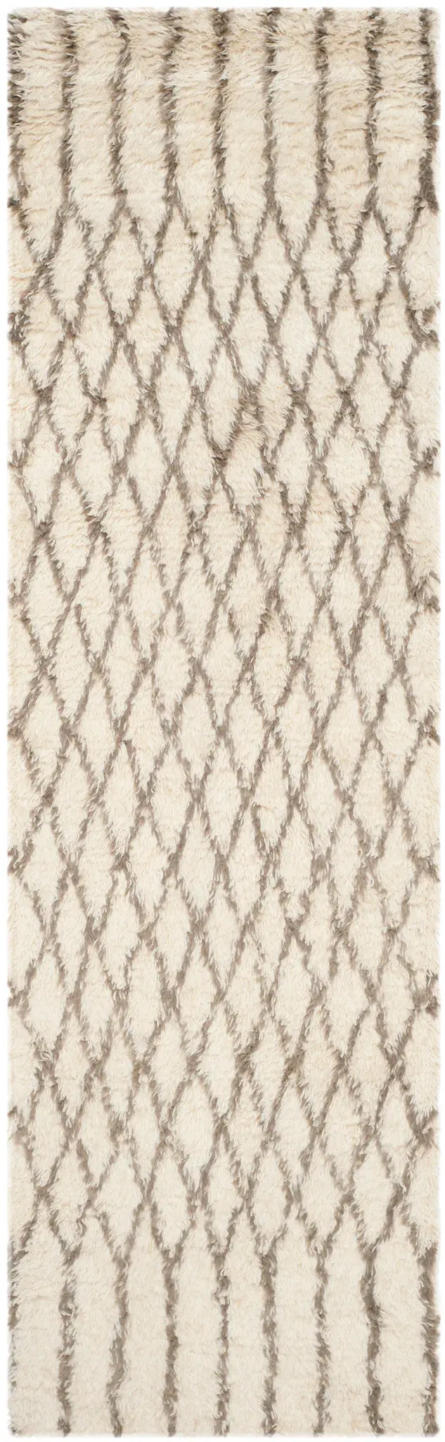 Casablanca Small Diamond Lattice Hand-Tufted Shag Rug