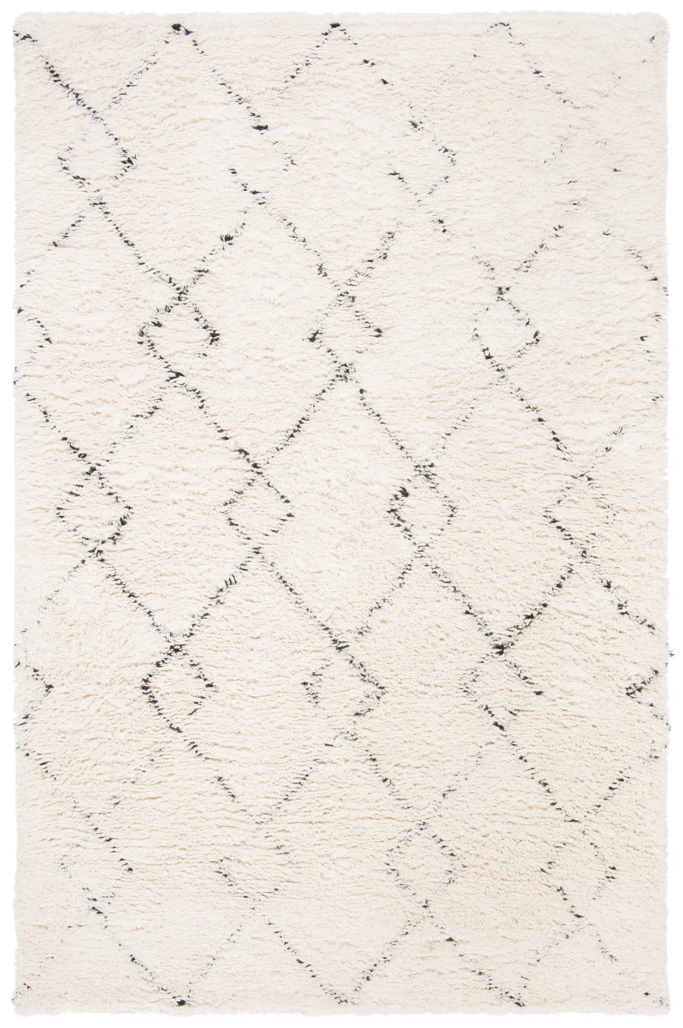 Casablanca Broken Trellis Hand-Tufted Shag Wool Rug