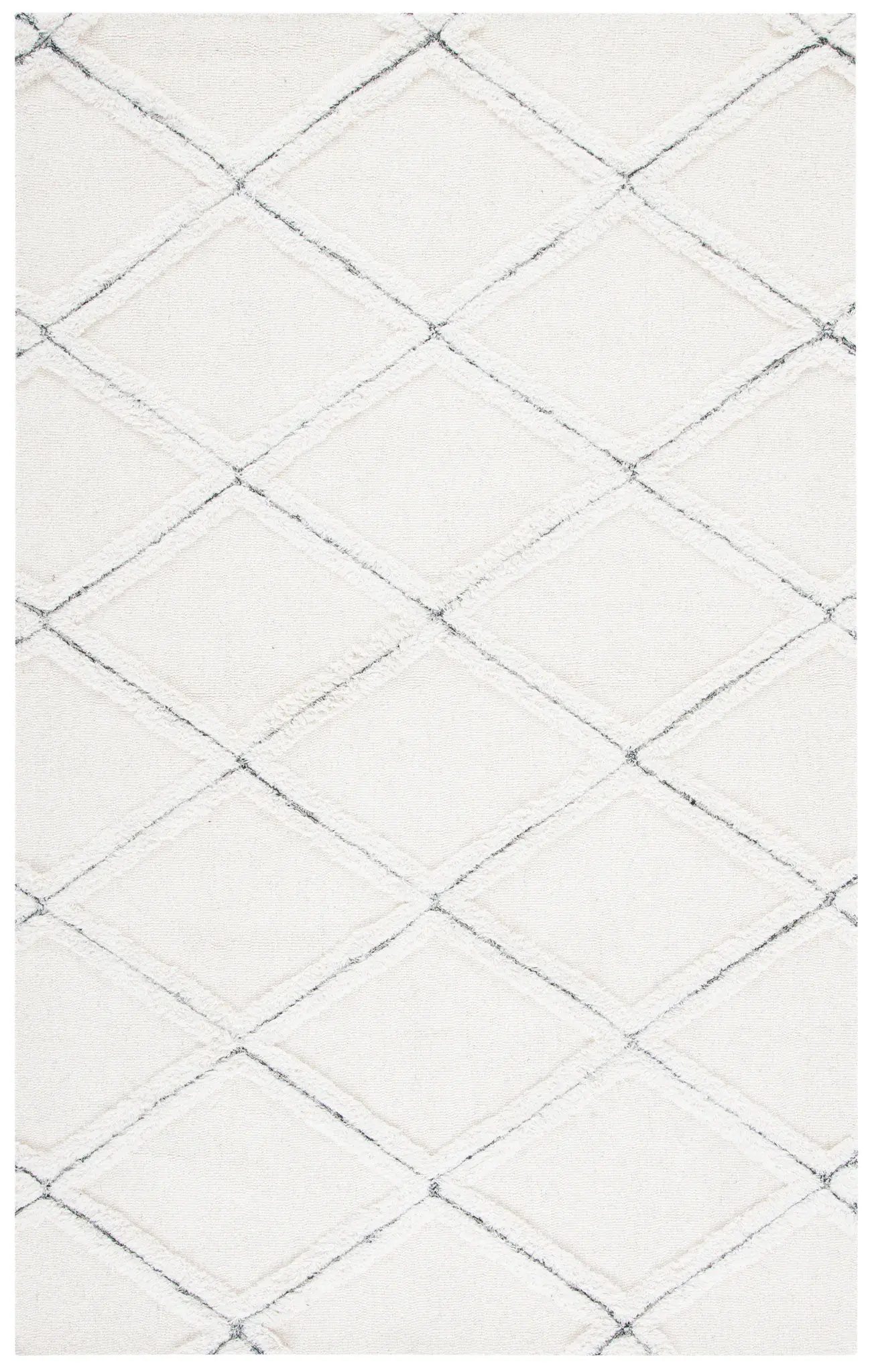 Casablanca Tonal Diamond Trellis Hand-Tufted Wool Rug